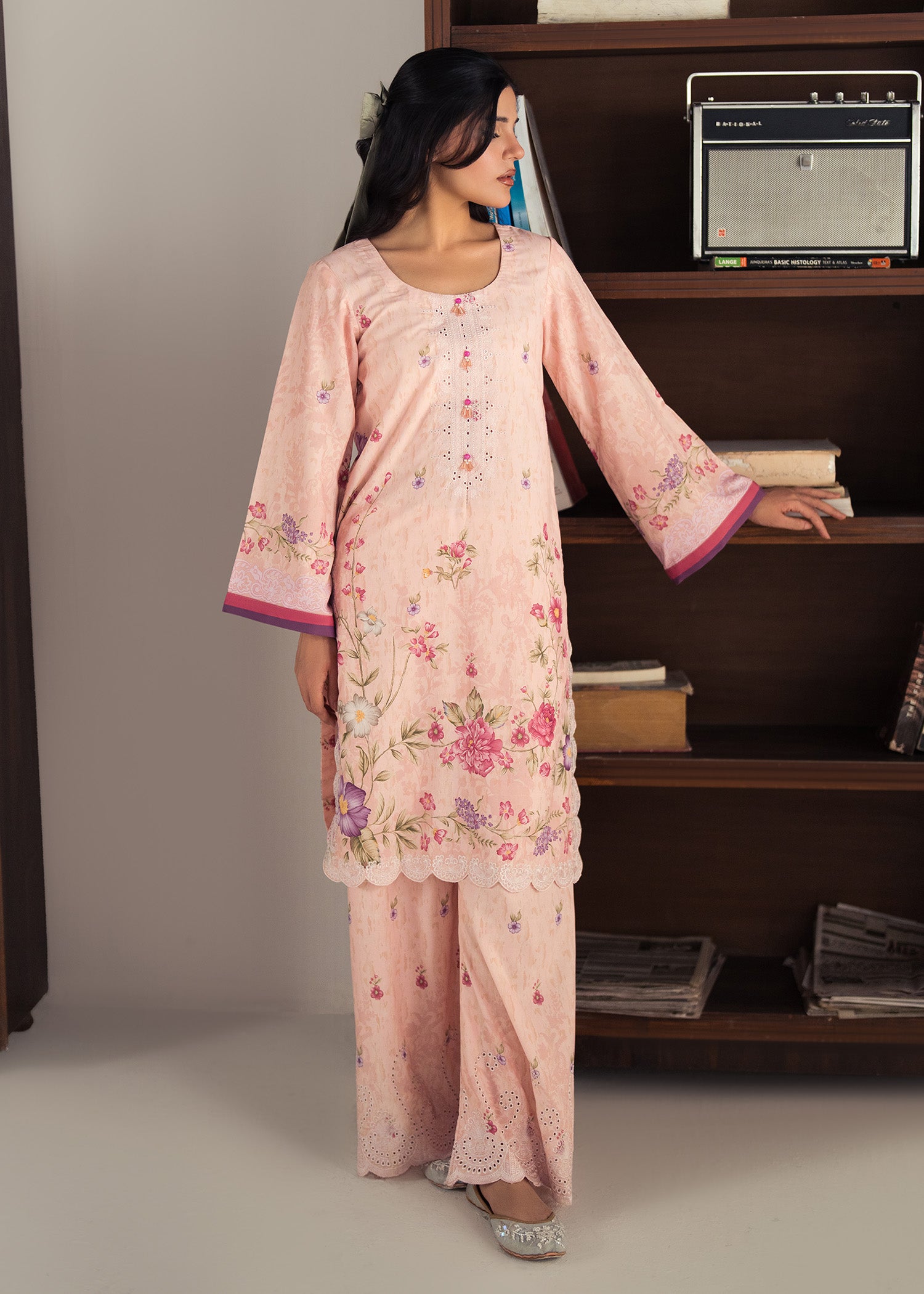 lawn Co Ord Sets in Blush pink