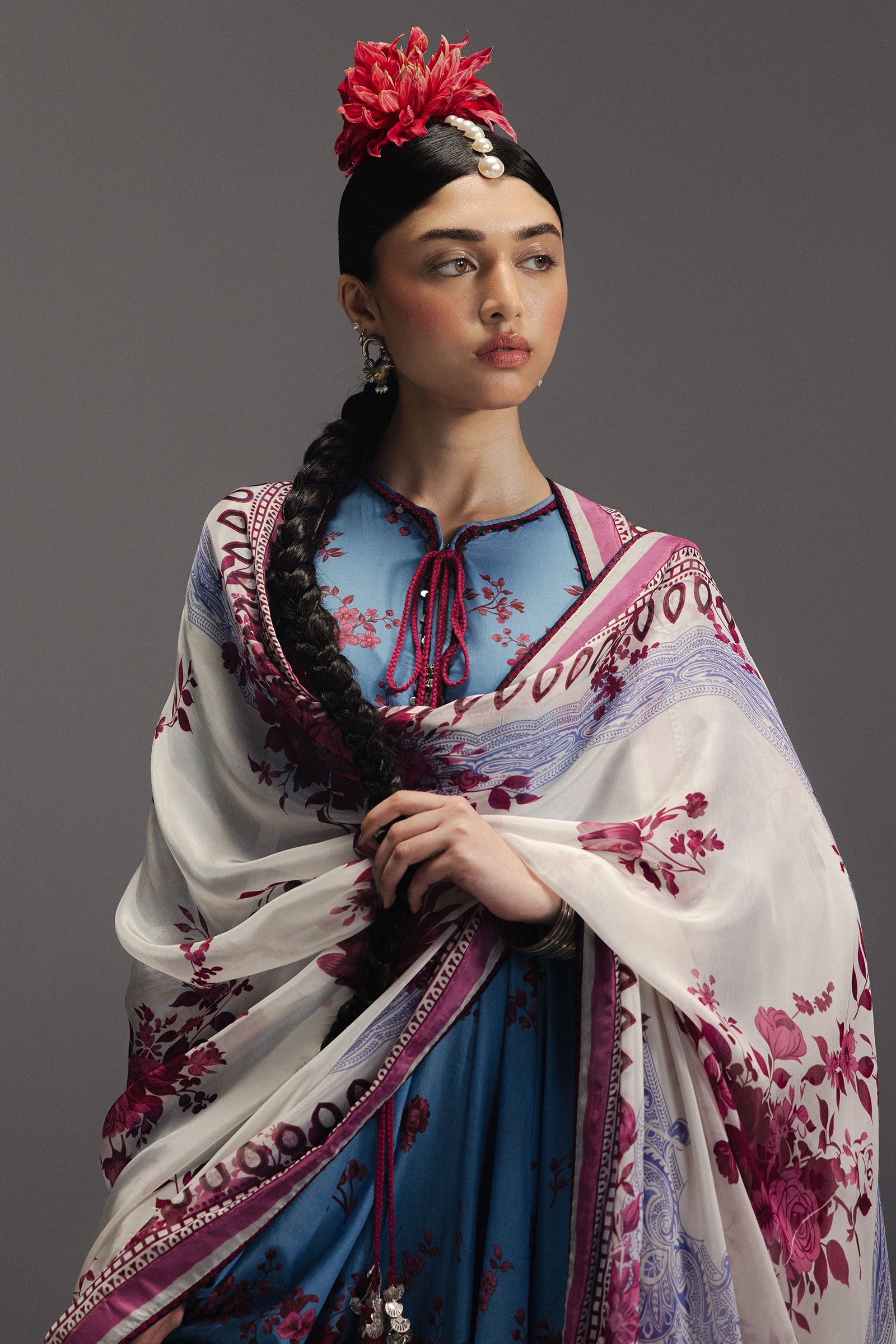 Anarkali Festive Luxury Lawn – Falak Ara-D2
