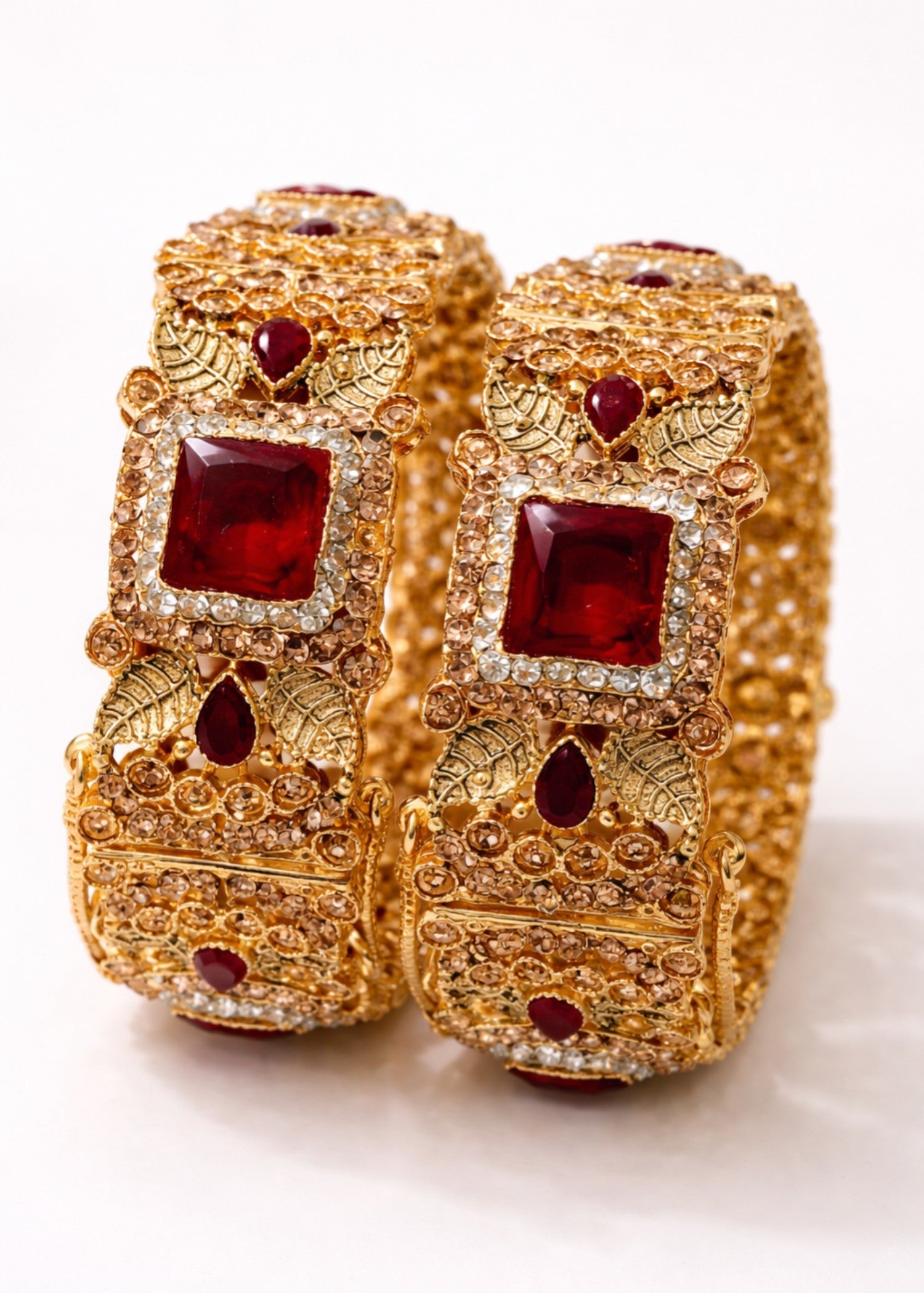 Bangles in Red violet Color by - Trendy Women Bangles PIX6568
