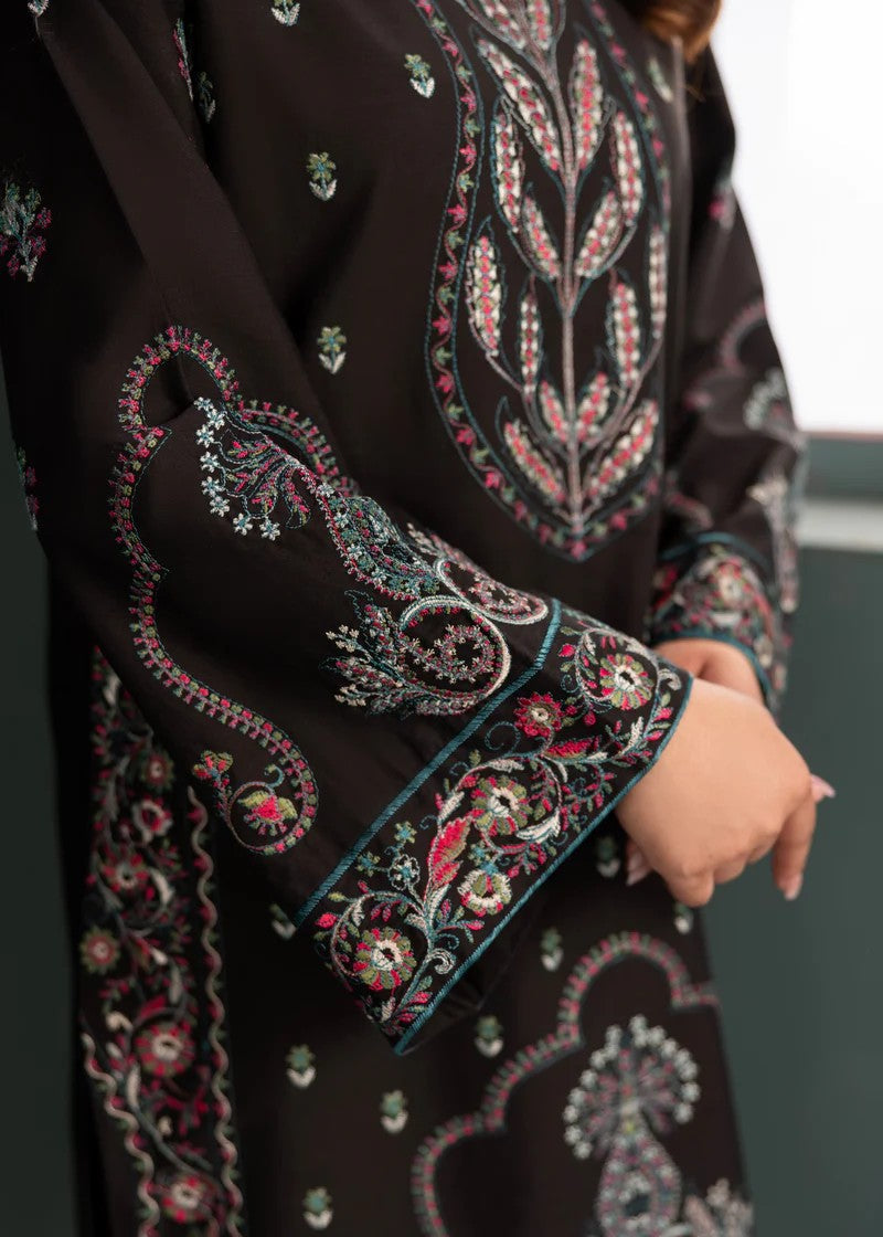 poplin Kurta Set in Black