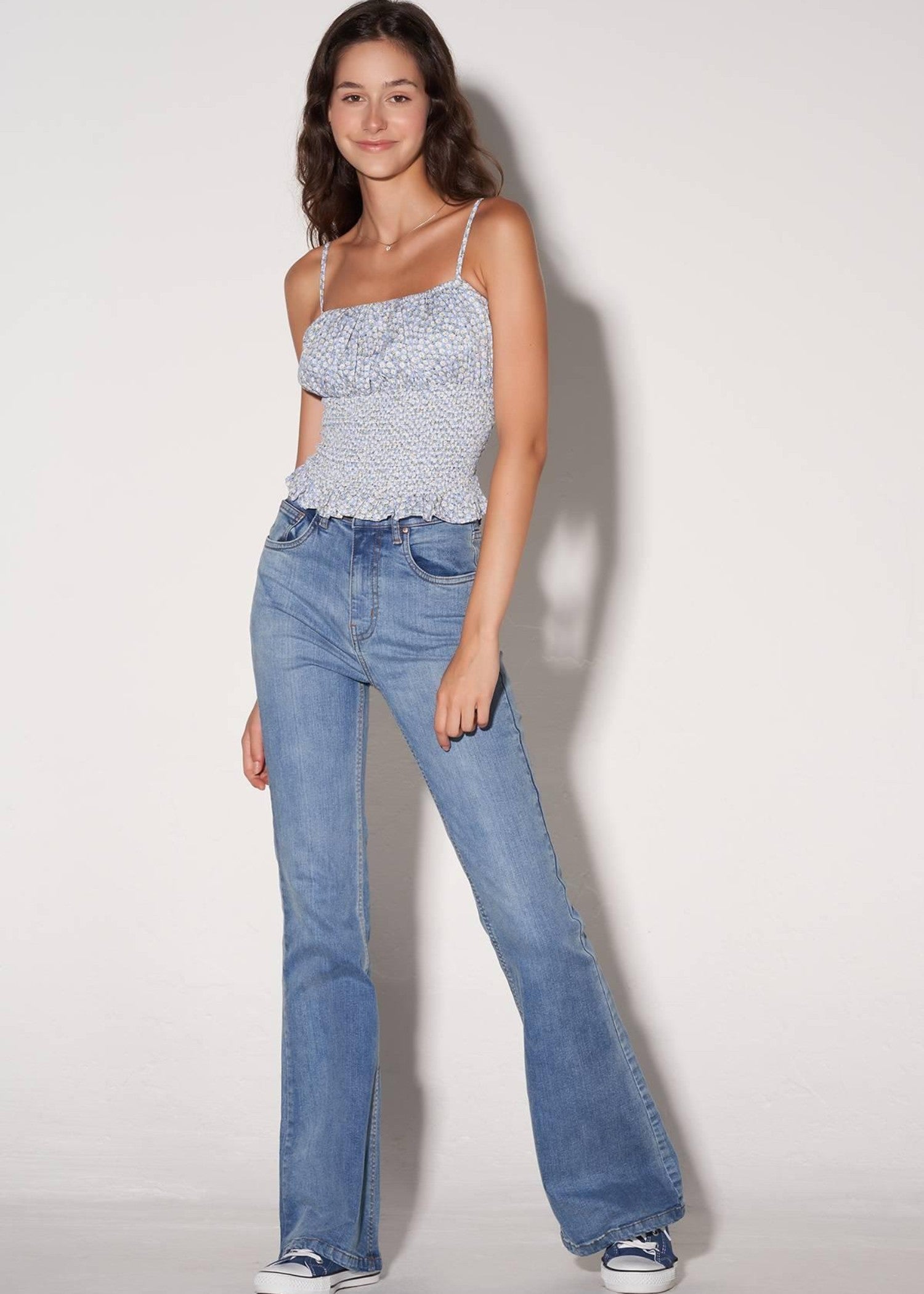 polyester Blouse in Blue