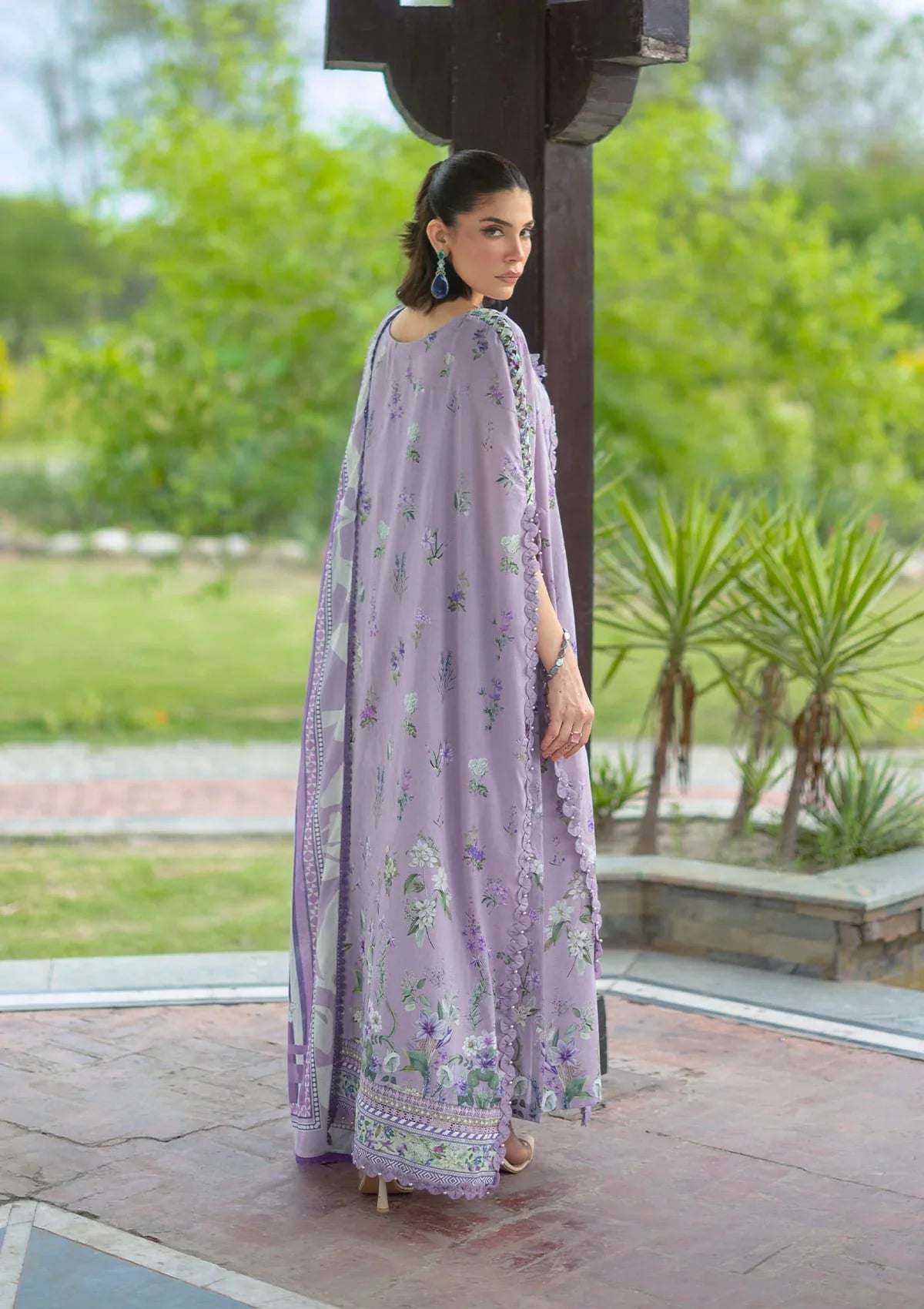 Bridgerton Prints Lawn – EPB-6A LILAC GARDEN