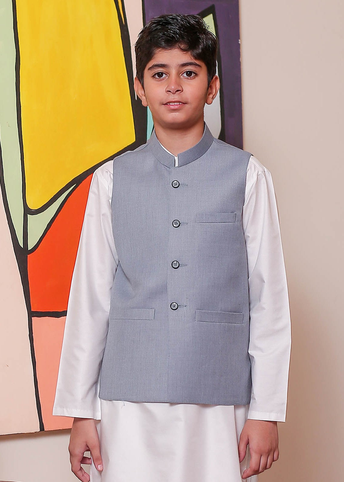 suiting Waistcoat in Ash grey