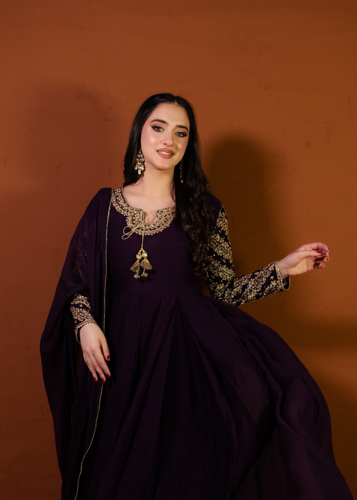 chiffon Maxi in Purple