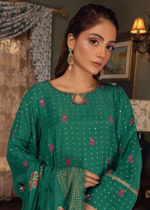 silk Kurta Set in Green