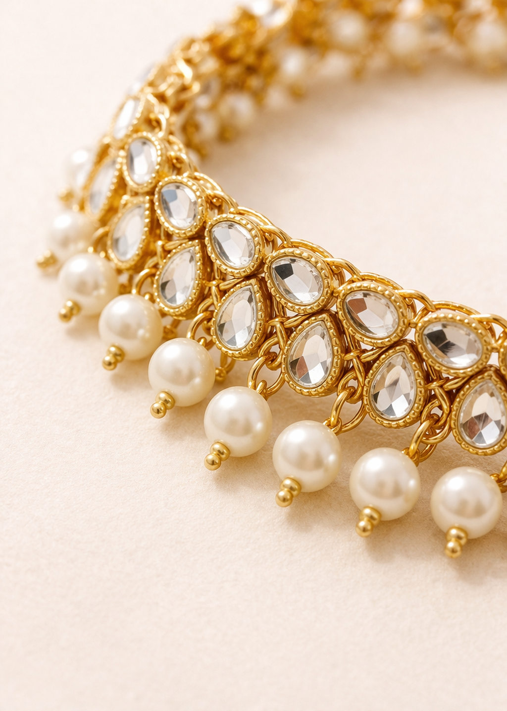 Anklet in White Color by - Trendy Women Anklet CXP2587