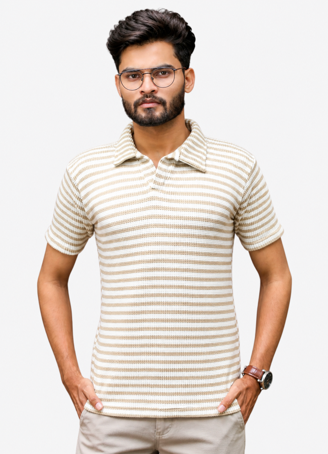 cotton Polo Shirt in Multi