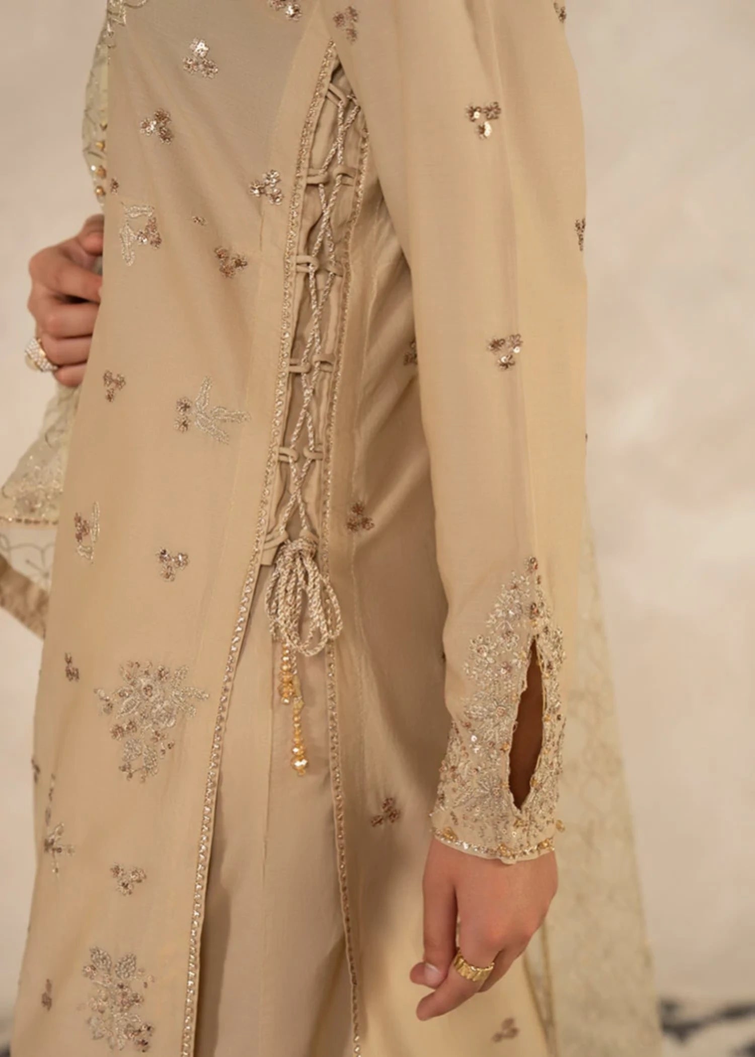 cambric Sharara in Off-white