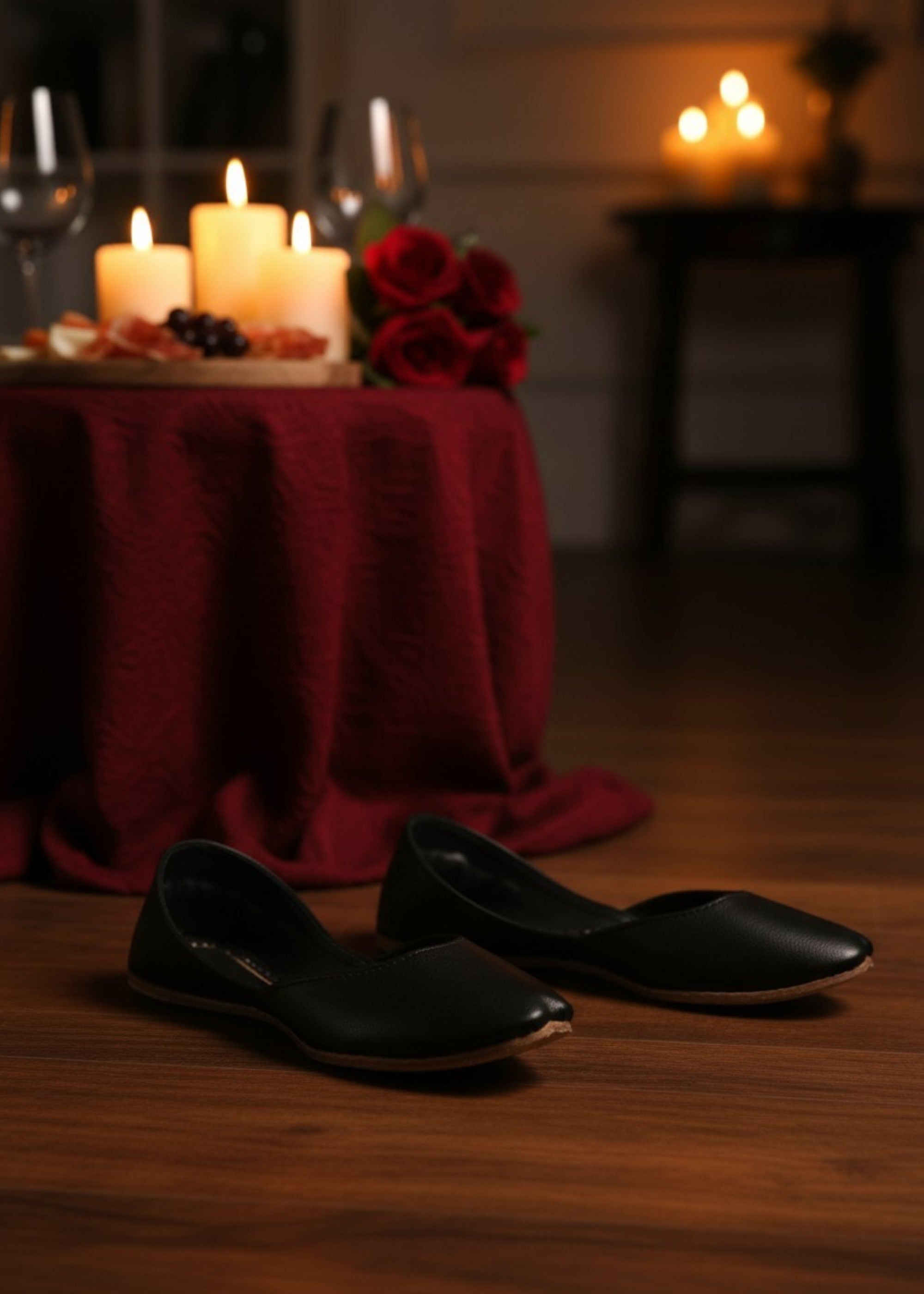 Khussa in Black by - High Quality Women Khussa QNY9141