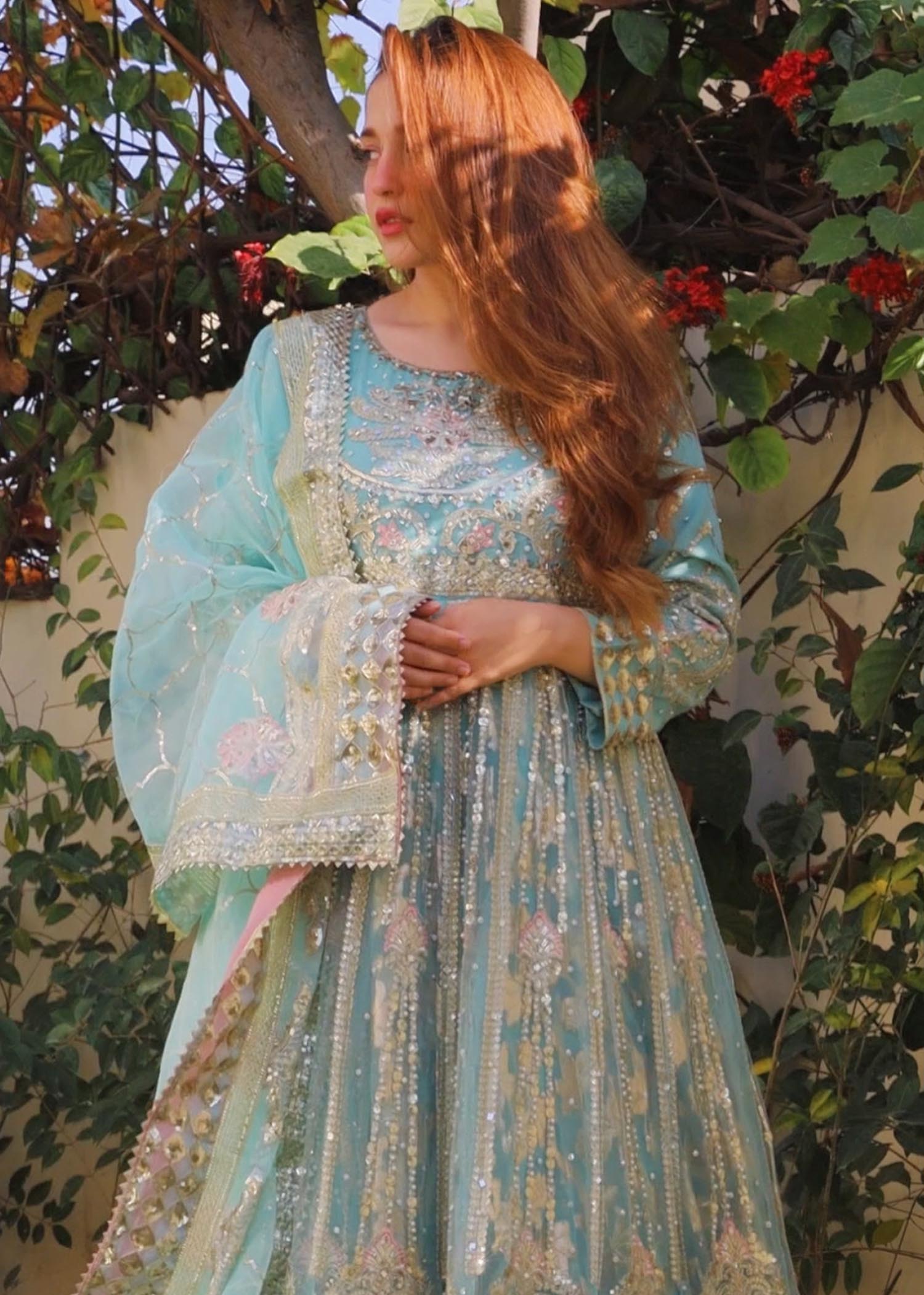 net Maxi in Ice blue