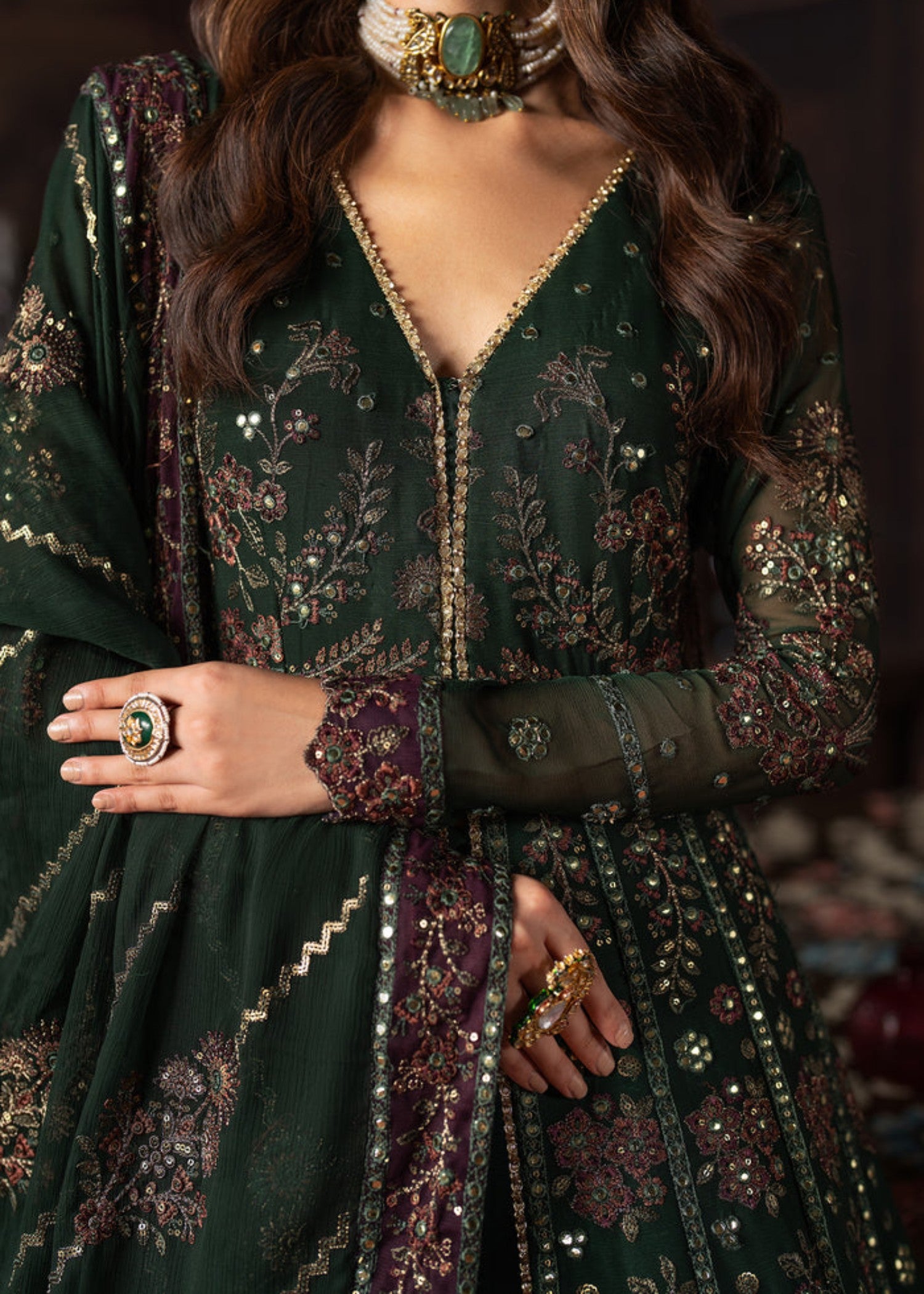 net Maxi in Bottle green
