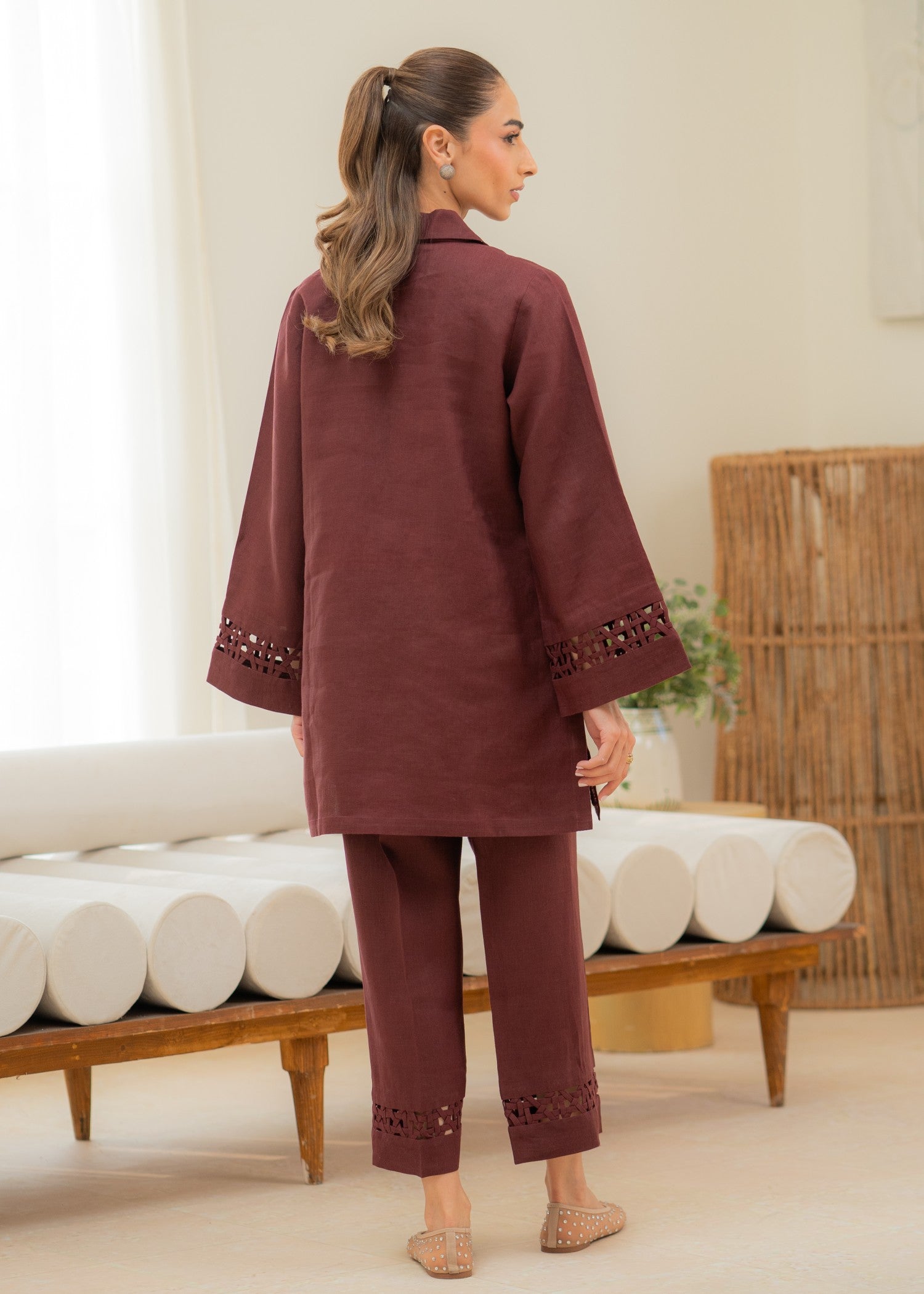 cotton Co Ord Sets in Brown