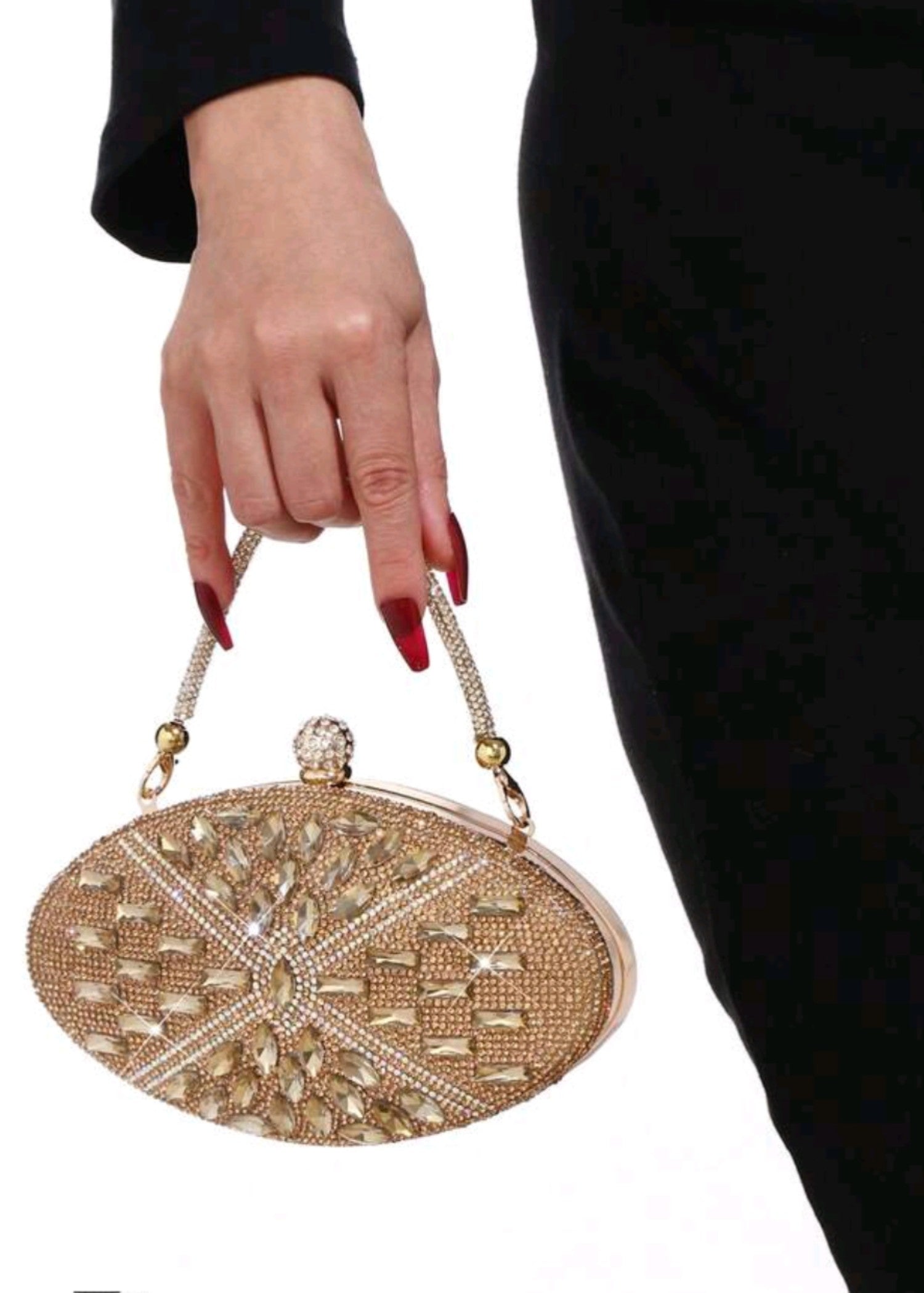 Clutch in Mari gold Color by - Trendy Women Clutch KZX9895