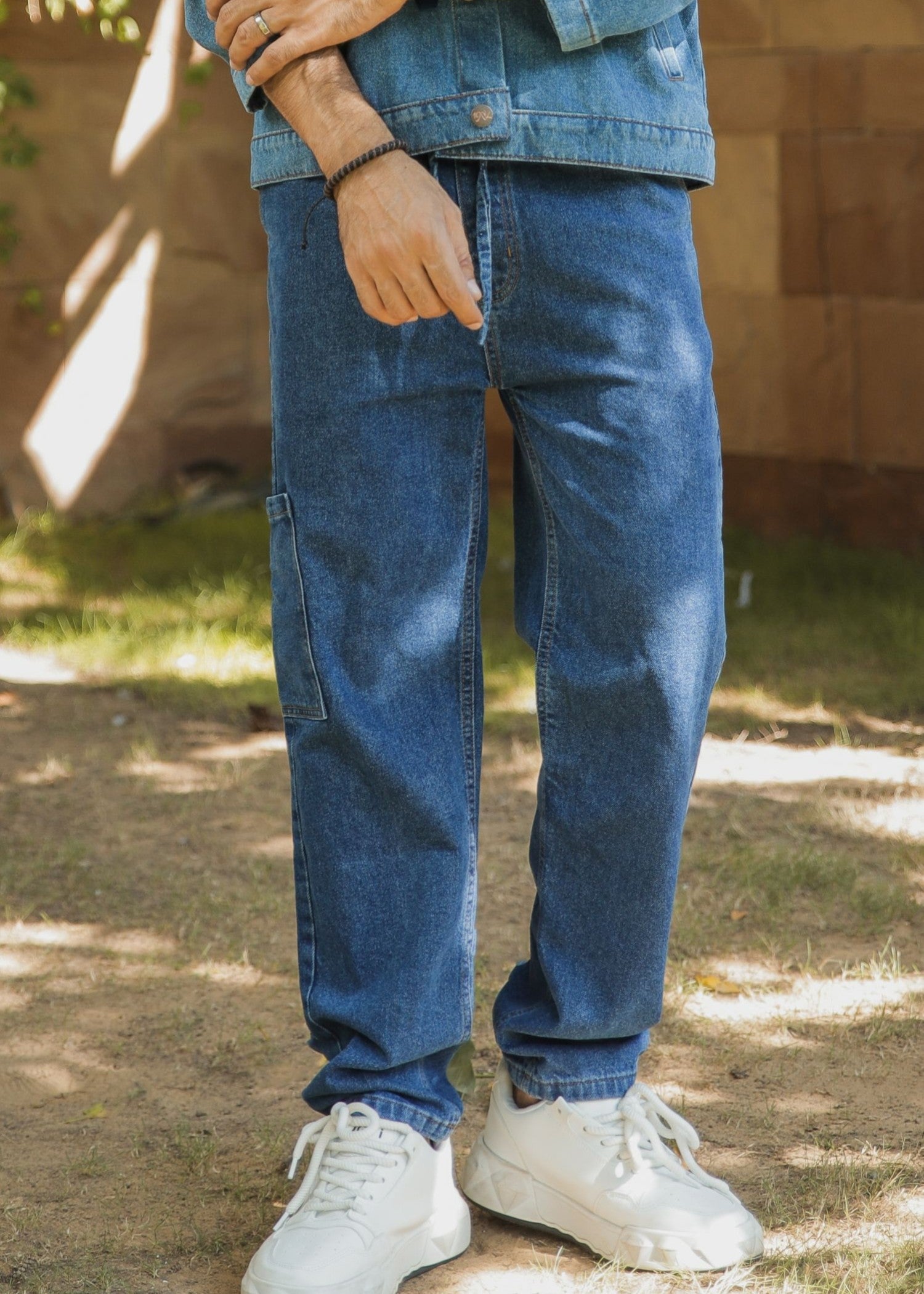 denim Trousers in Blue