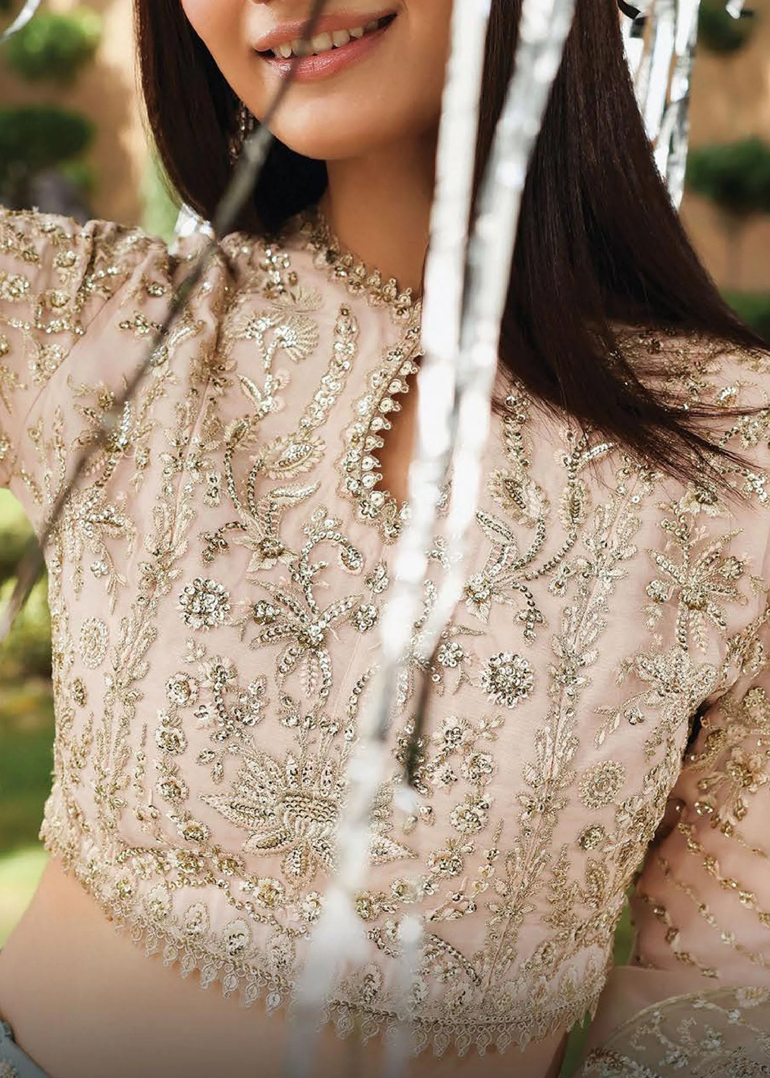 organza Maxi in Baby pink