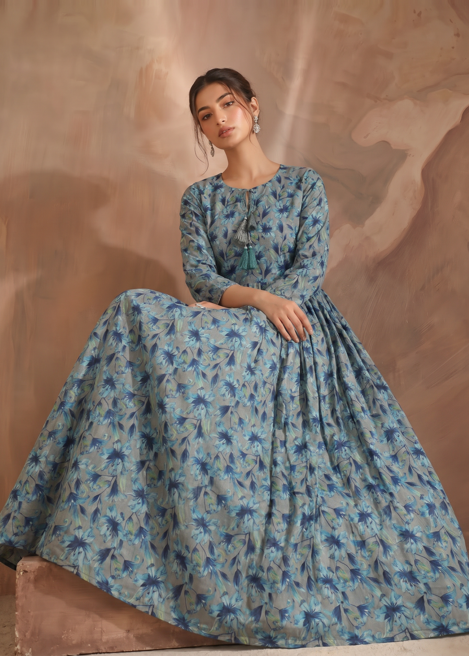 lawn Maxi in Slate grey