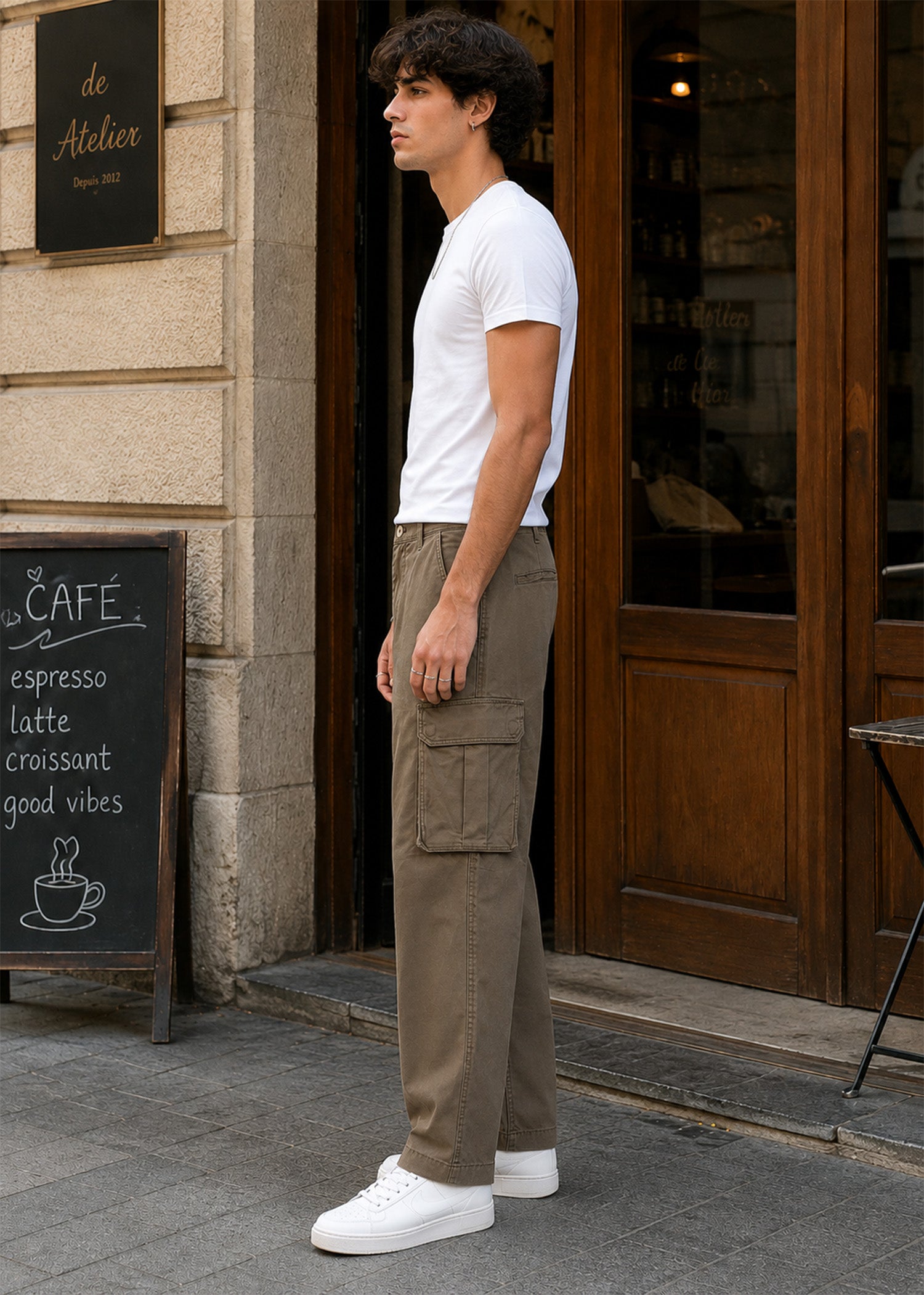 cotton Pants in Brown by FLO