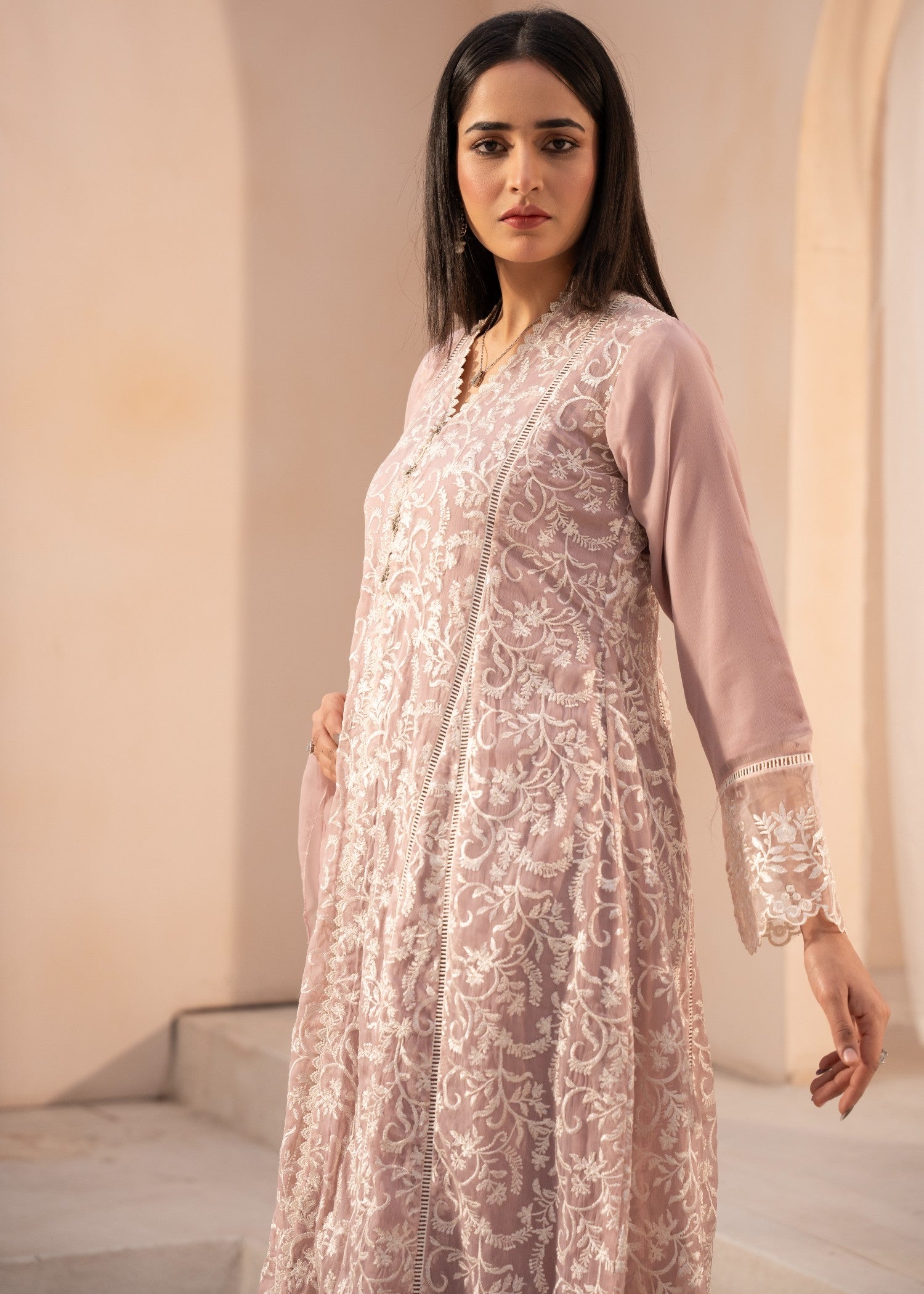 chiffon Maxi in Lilac