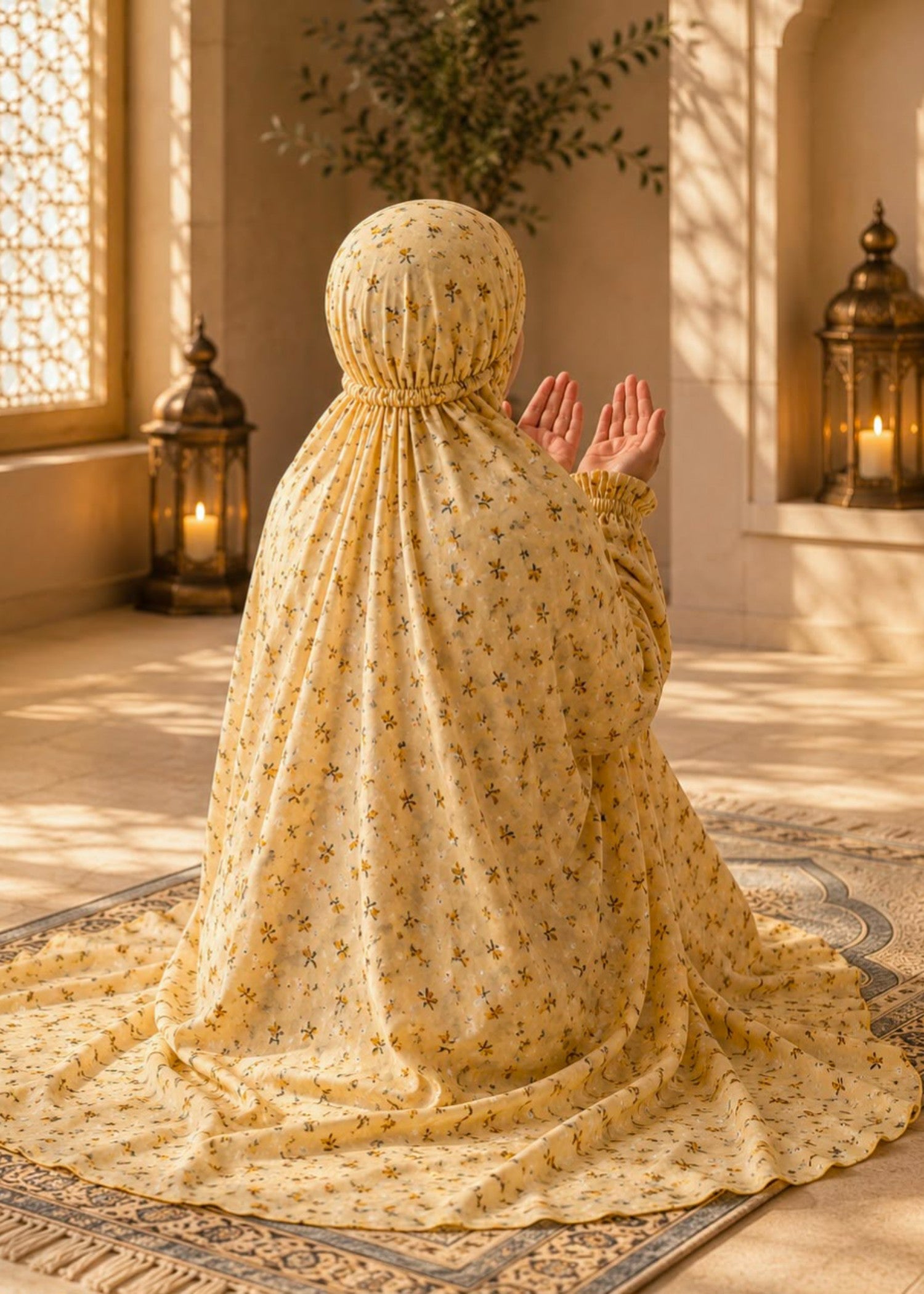 lawn Chaddar in Butter