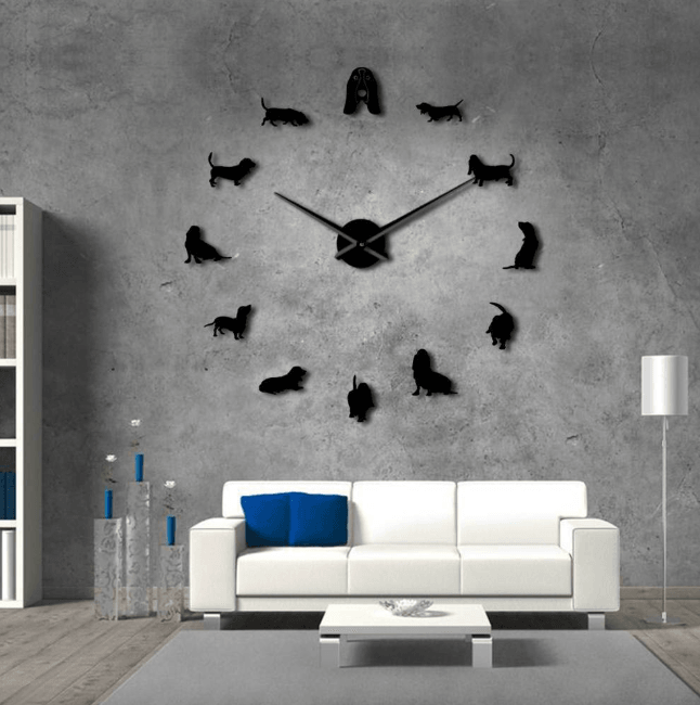 DIY wall clock living room bedroom creative 3D stereo mute home decoration wall clock