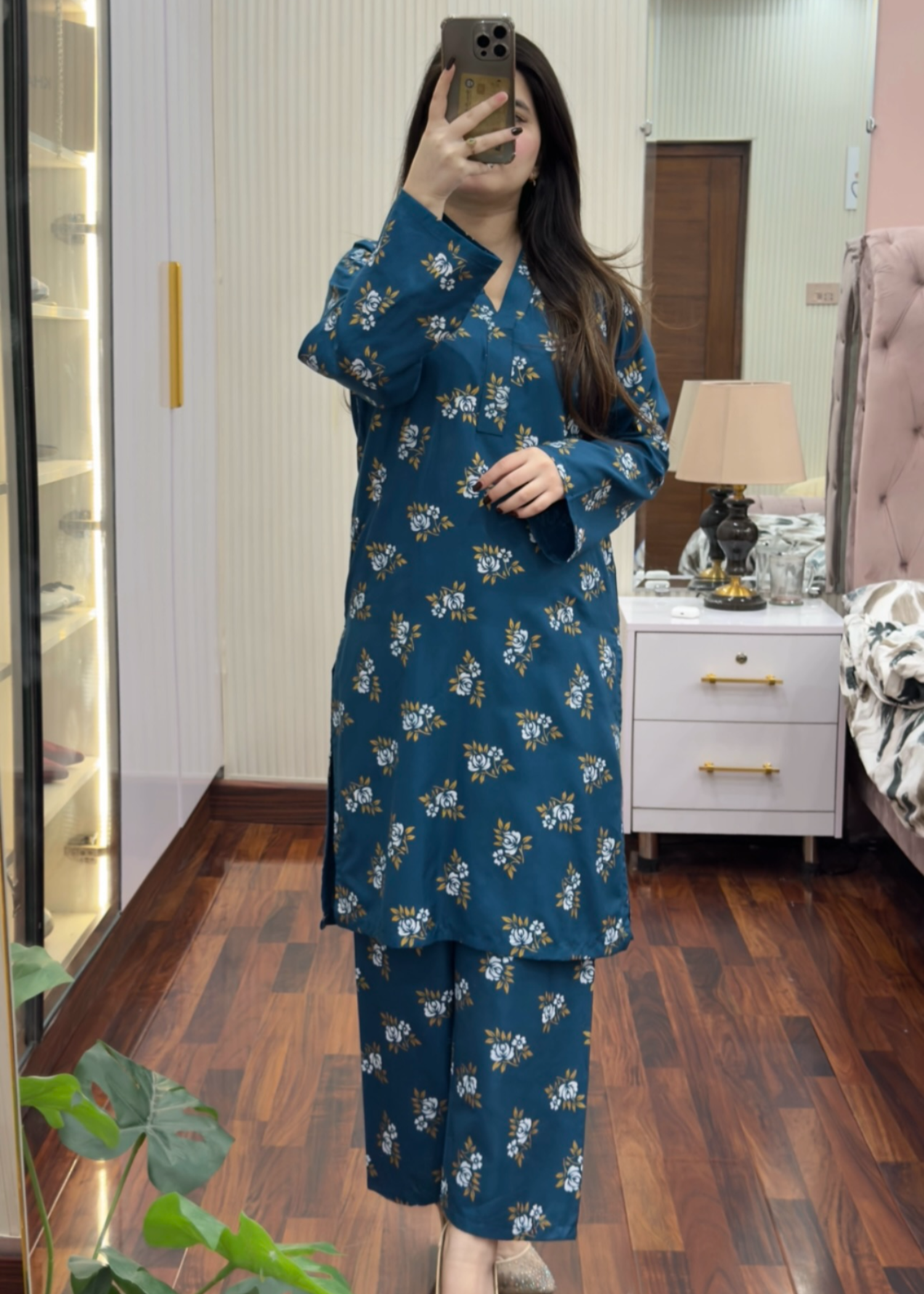 linen Co Ord Sets in Ocean blue