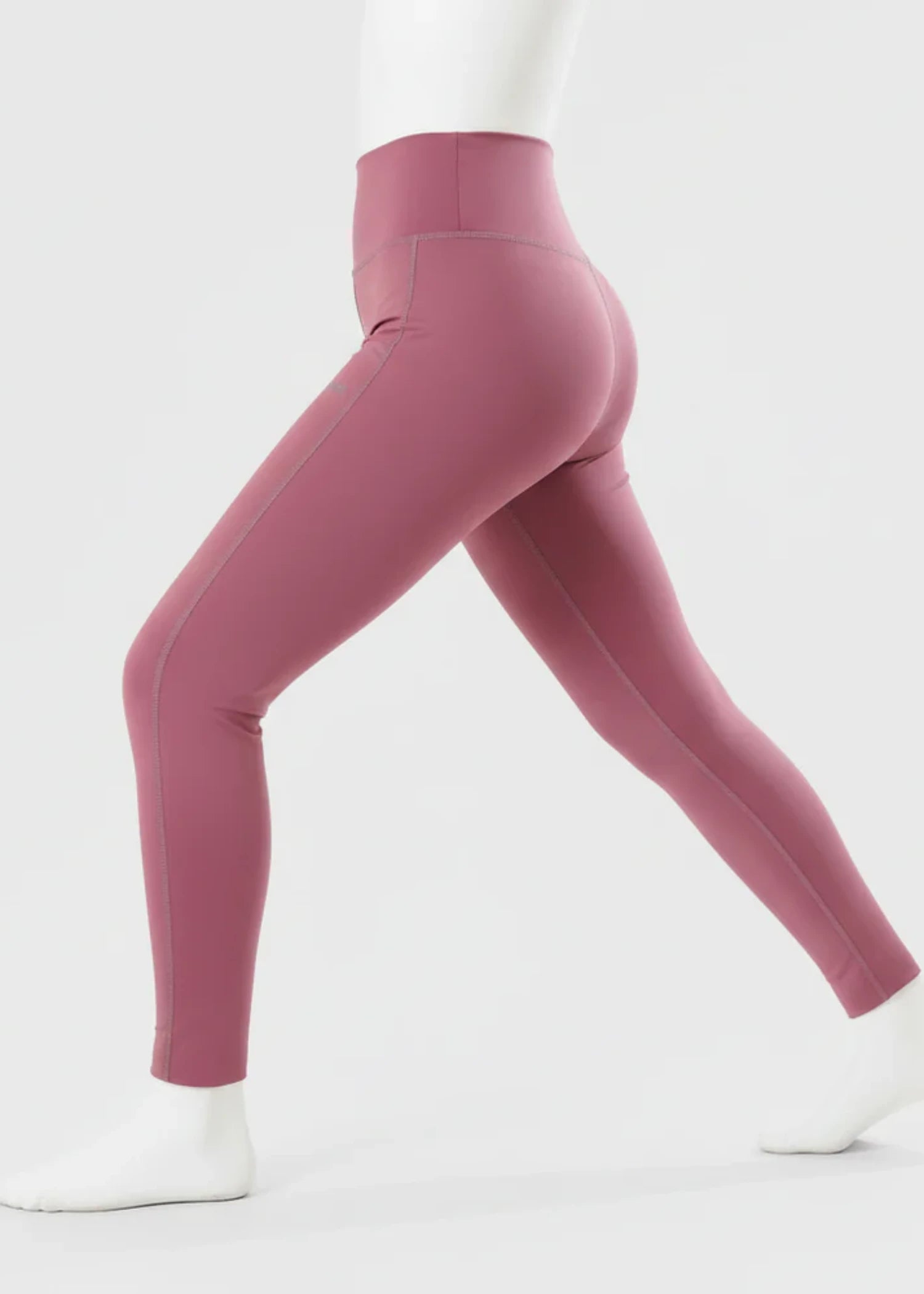 polyester Leggings in Mauve pink