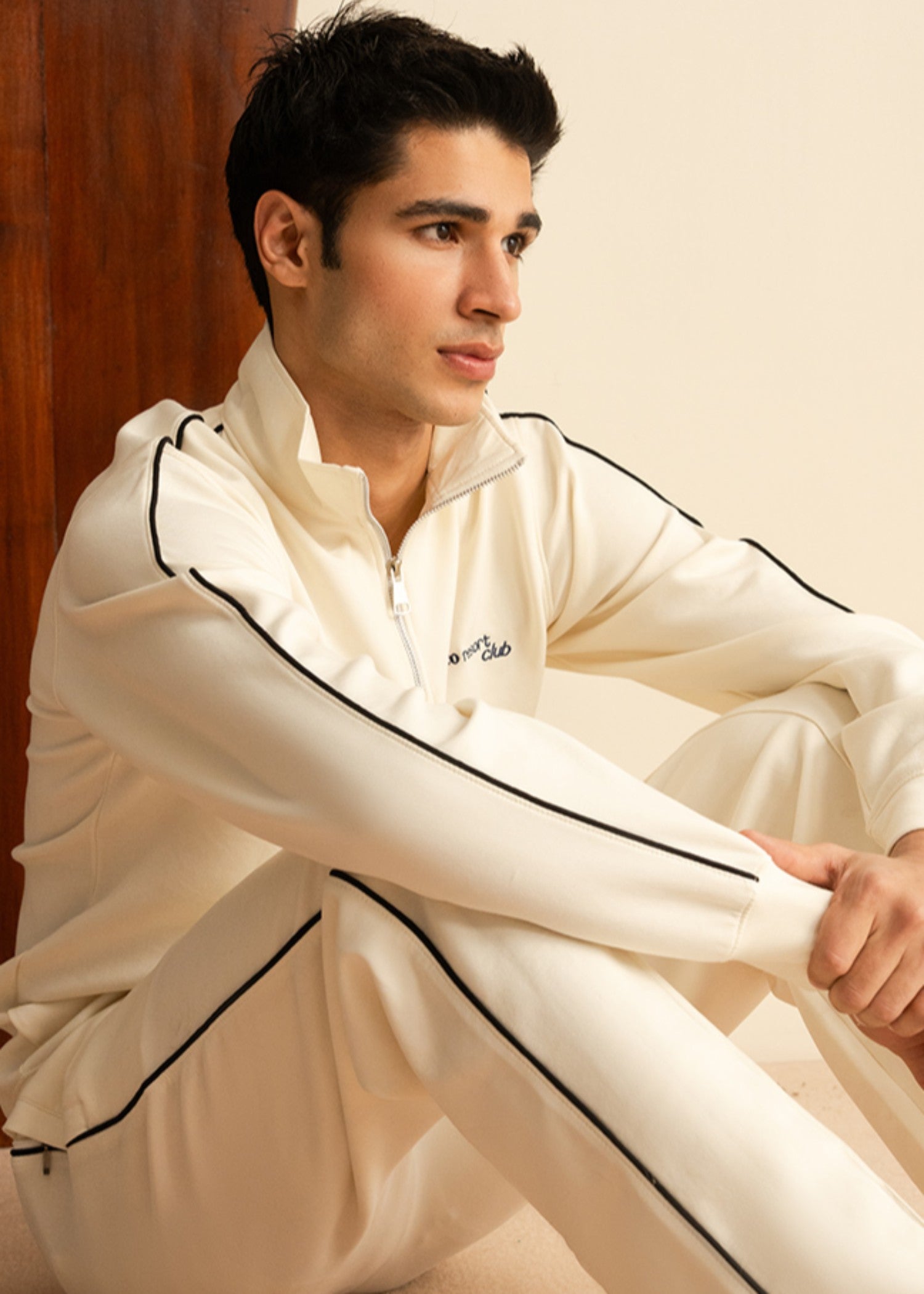 cotton Sweatshirt in Off-white