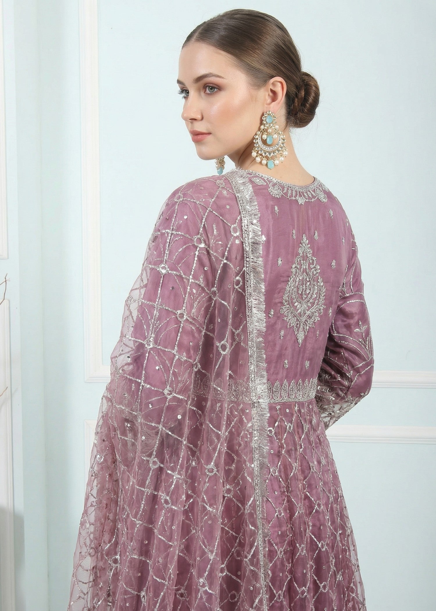 net Maxi in Plum