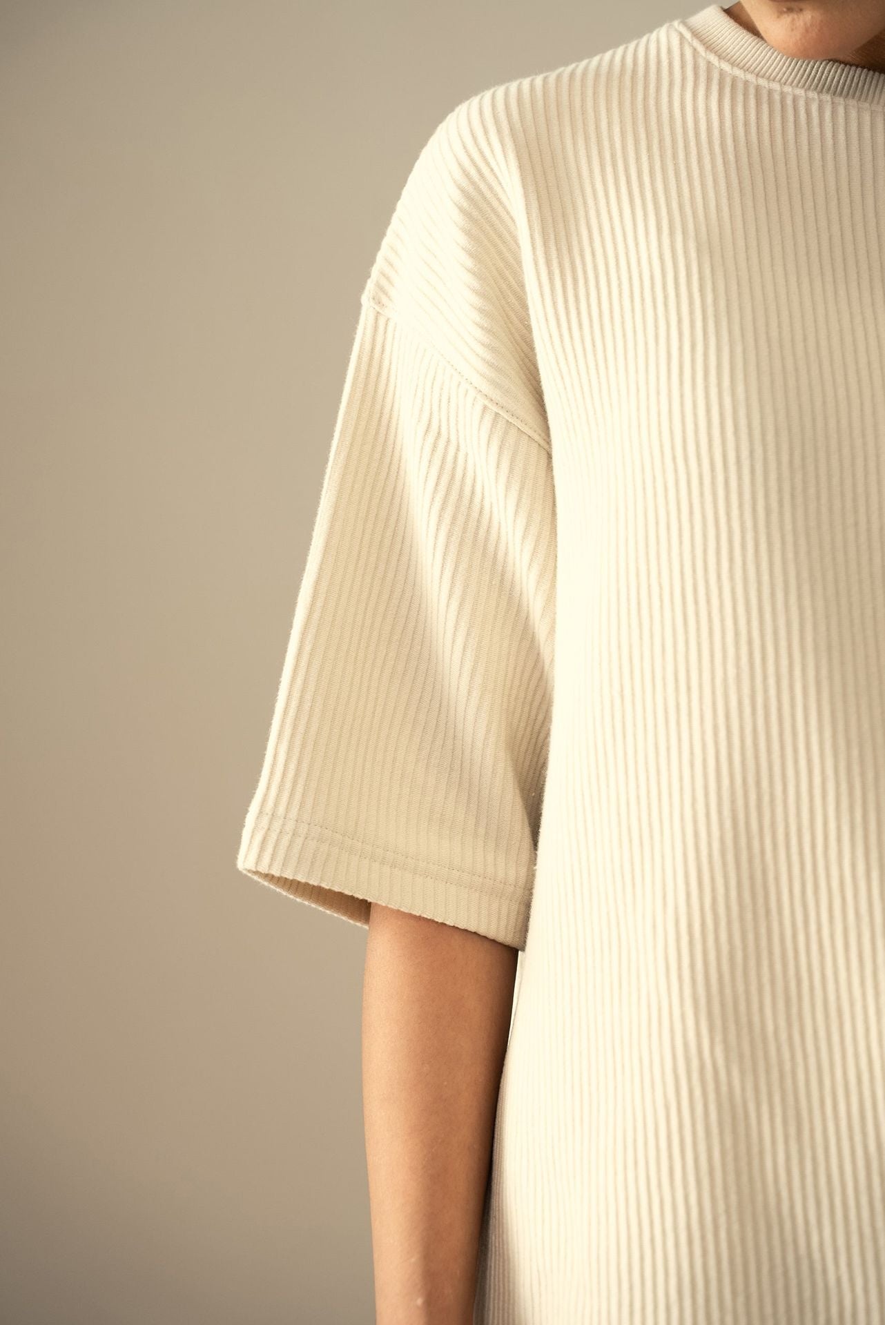 pure cotton T Shirt in Off-white