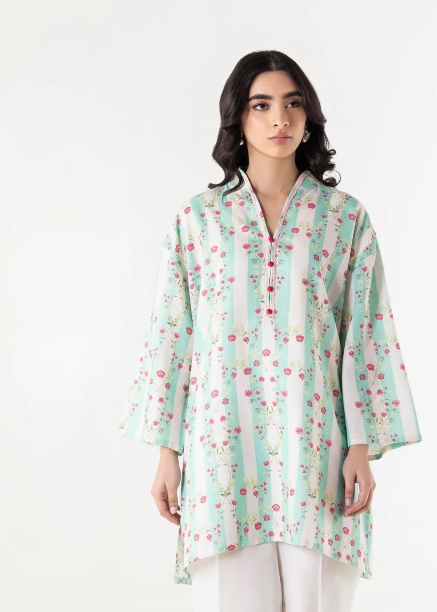 linen Kurti in Multi