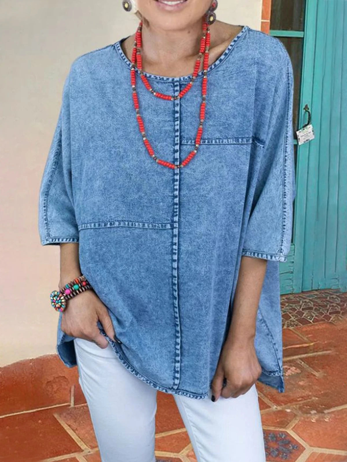 BELLA DENIM BLOUSE