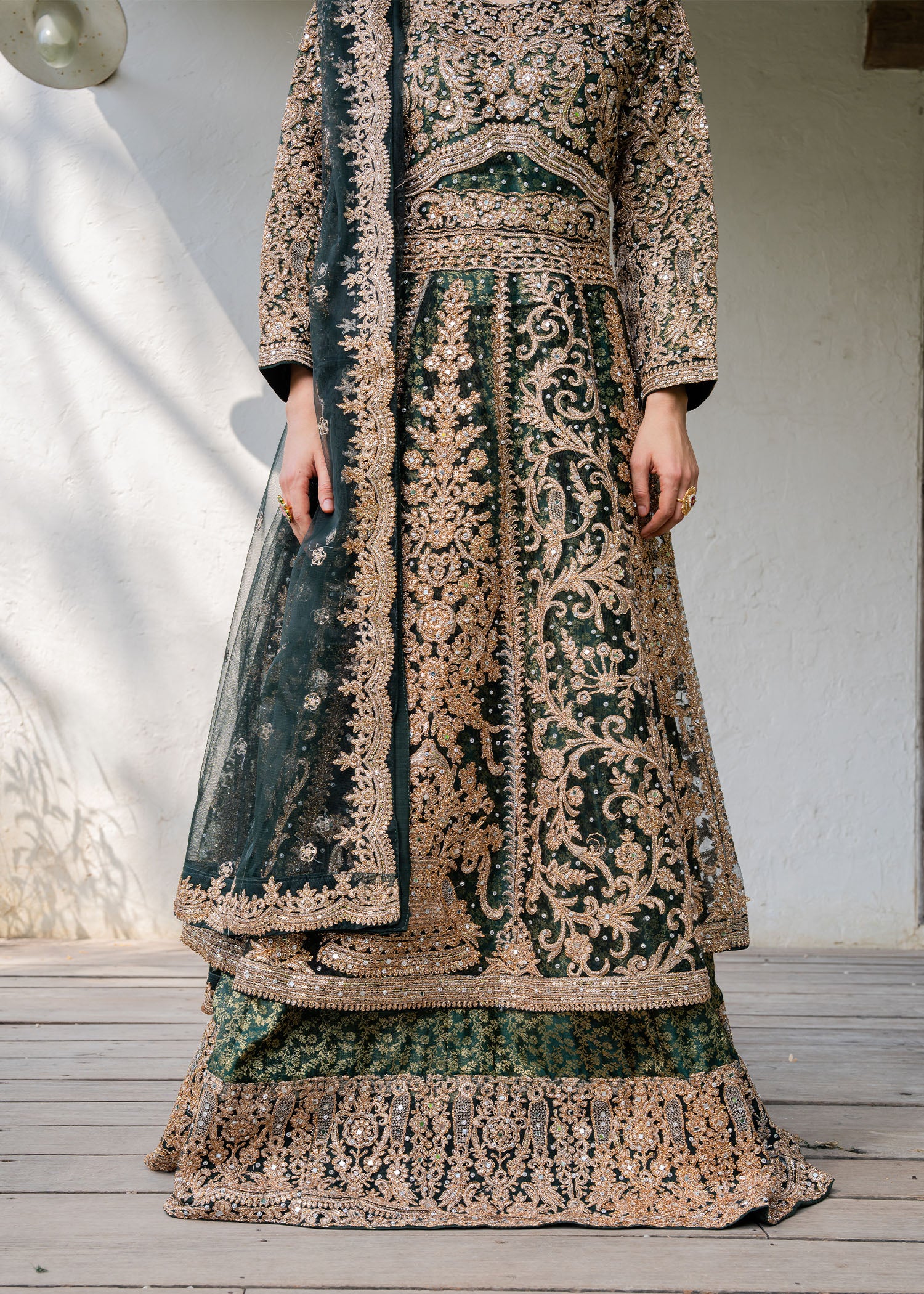 net Maxi in Emerald green