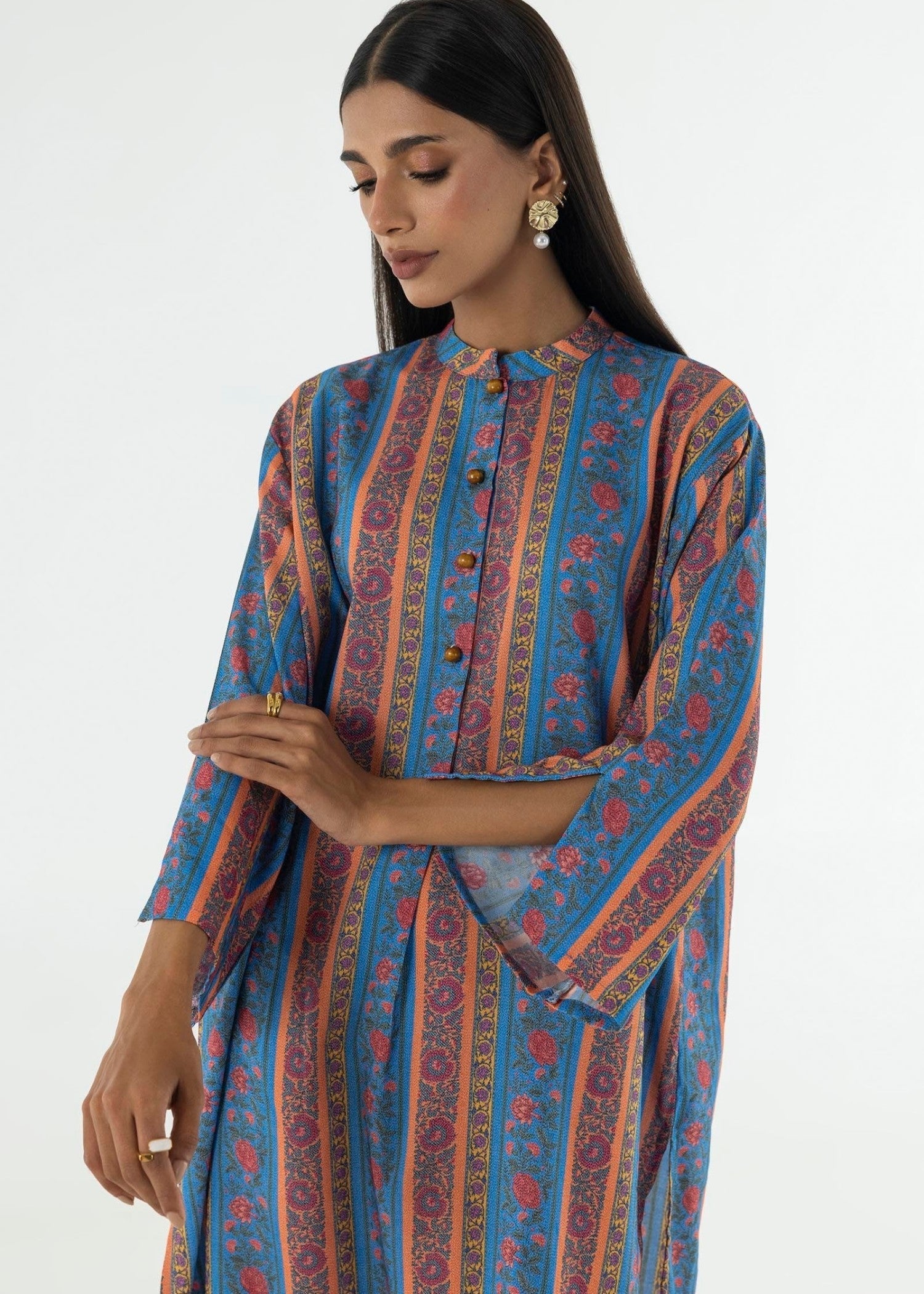 linen Kurti in Multi