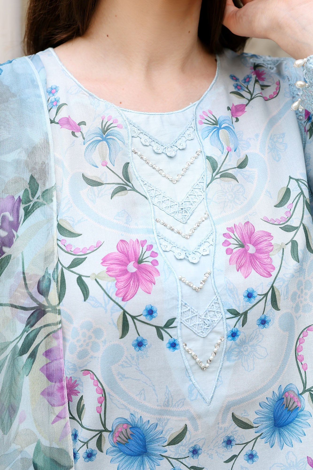 Eid Lawn Edit – Aqua Glint
