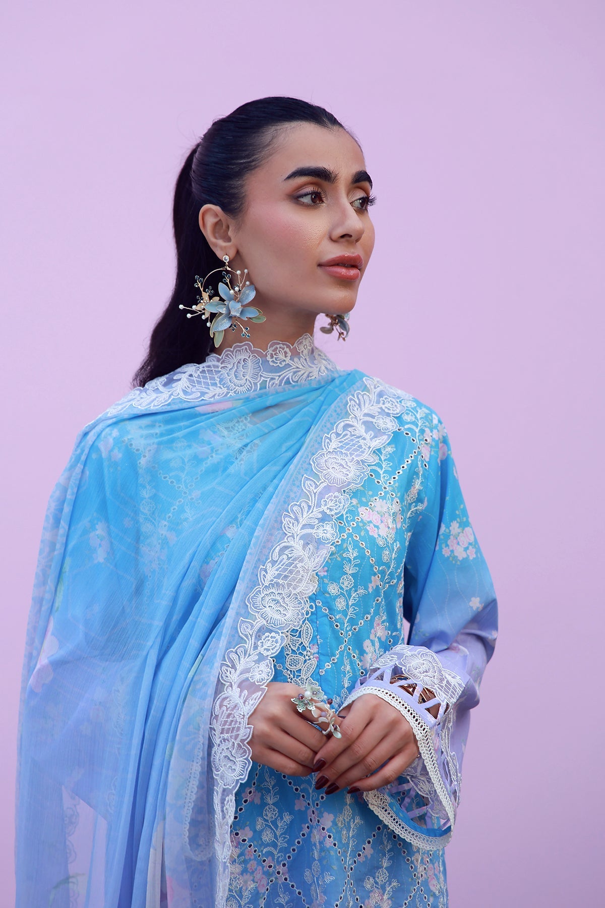 Mirha Lawn – Indigo Amethyst