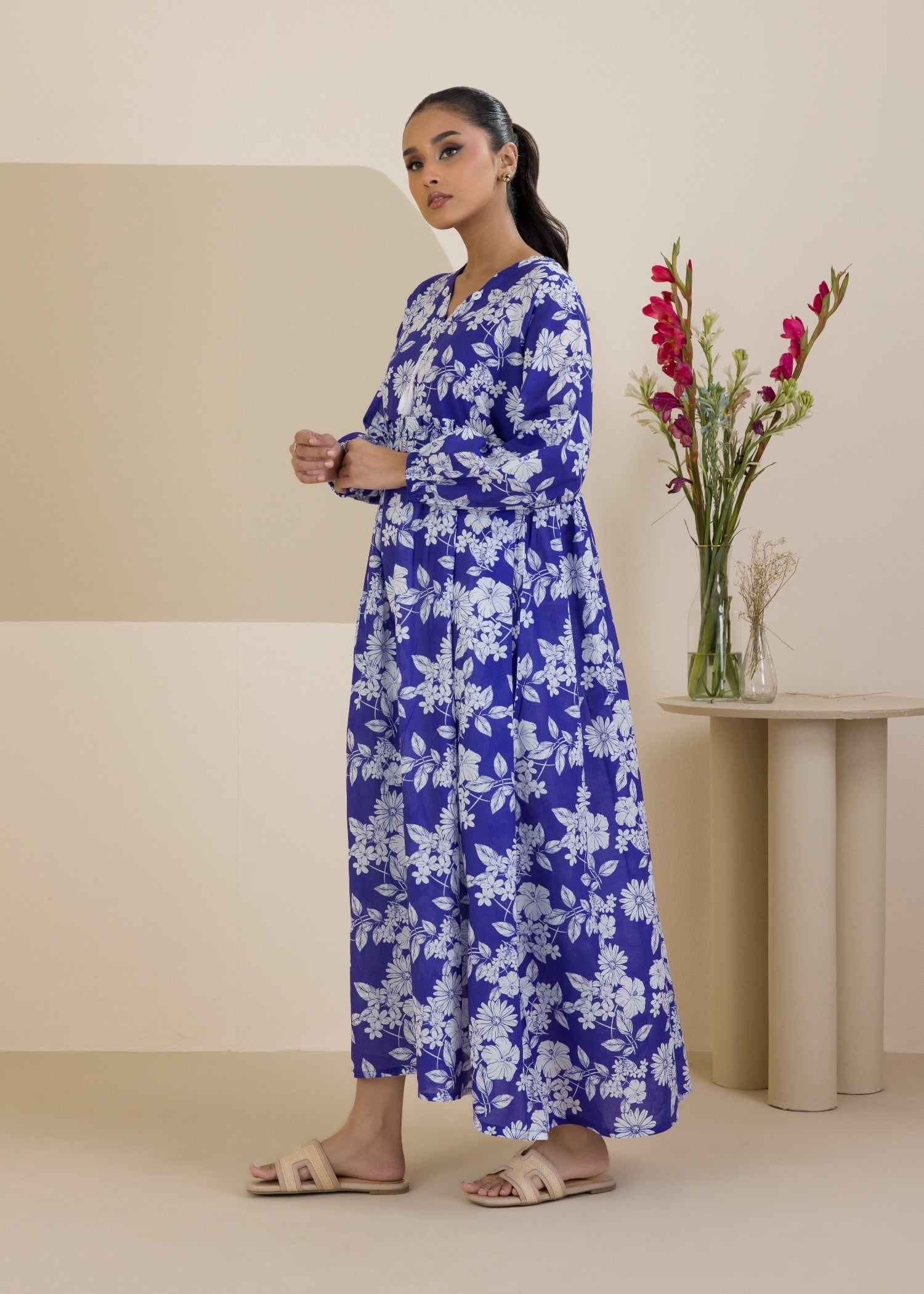 lawn Maxi in Blue