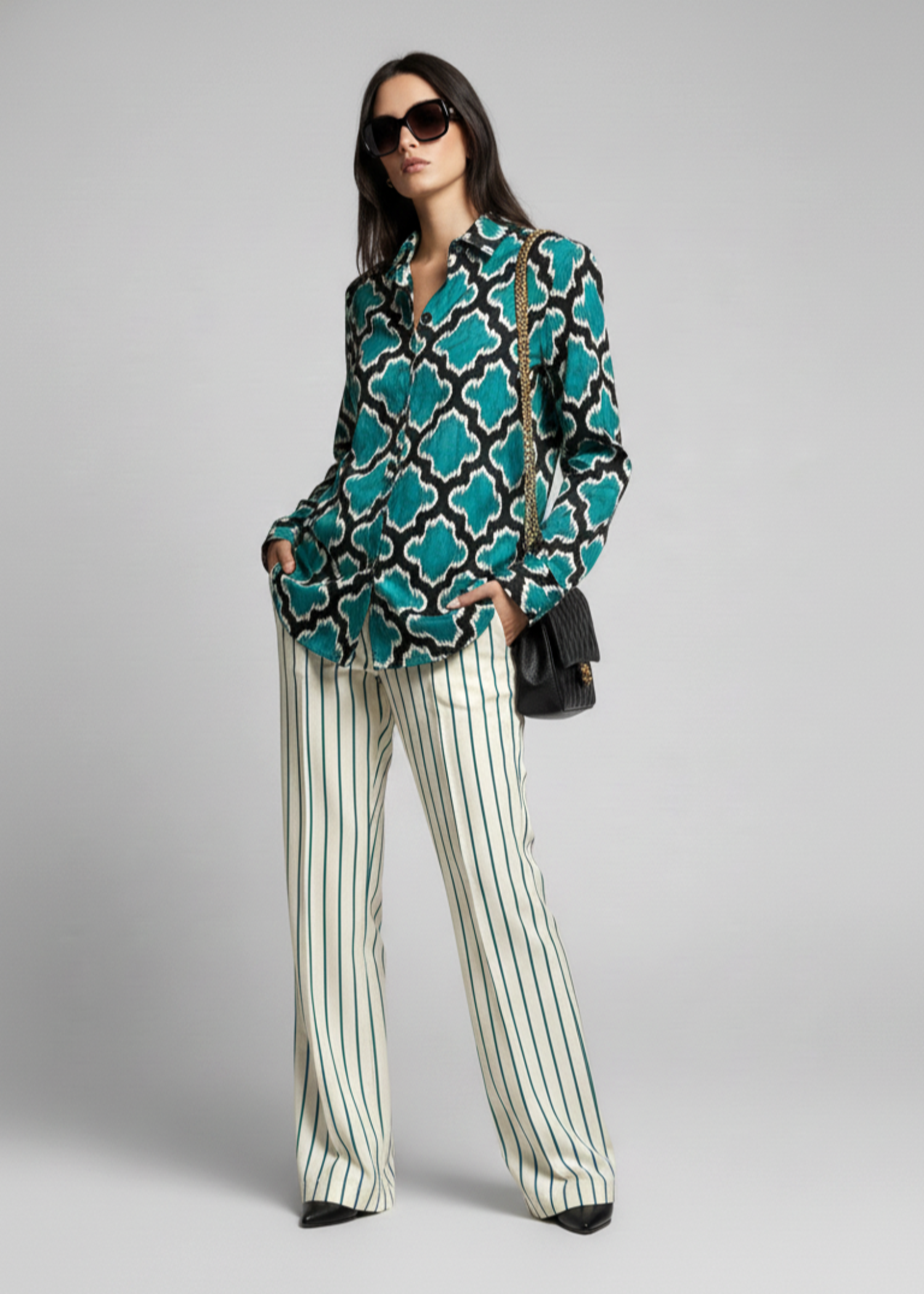 silk Co Ord Sets in Bondi blue