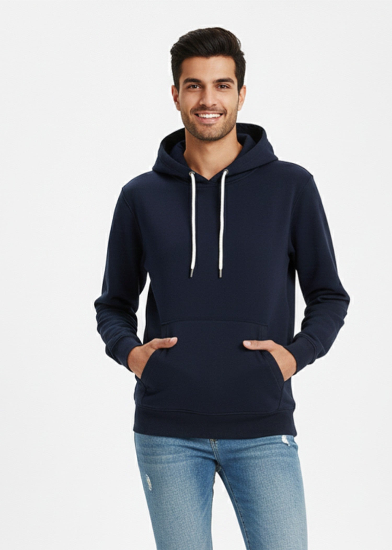 fleece Hoodie in Moonlight blue