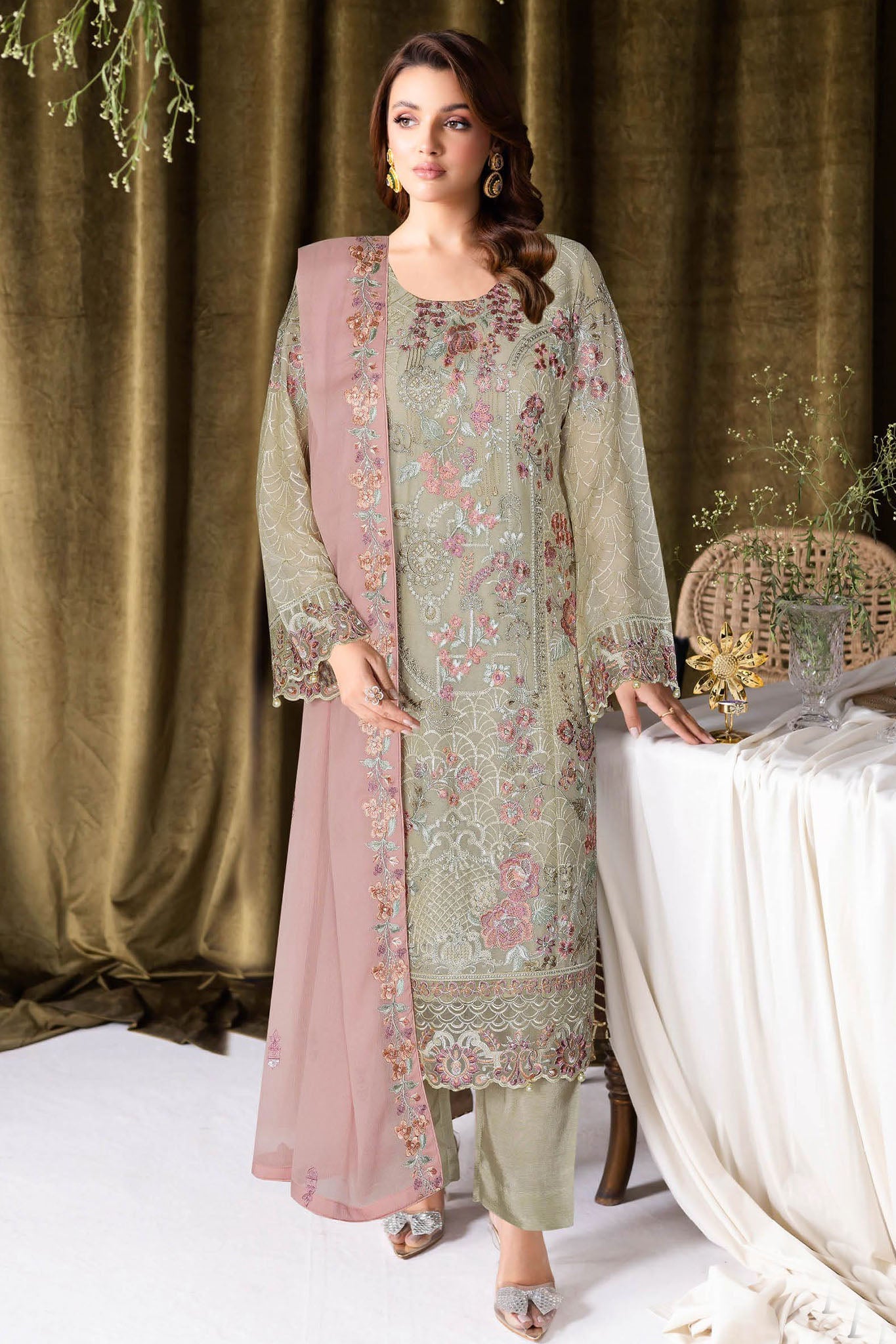 Sangeet Chiffon Formals – B-409