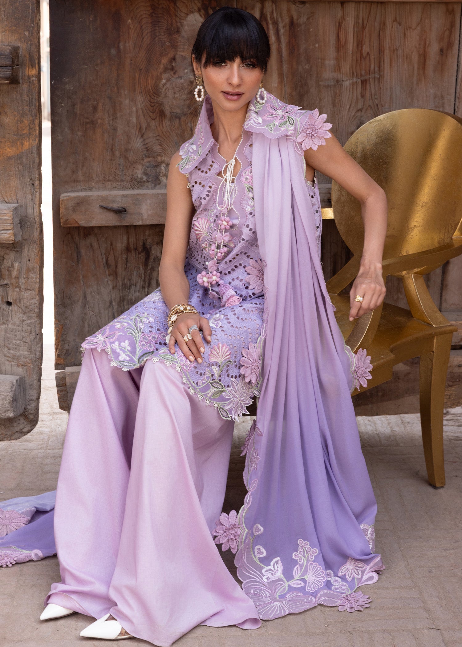 Flow Luxury Lawn – OMBRE LOVE - D8B