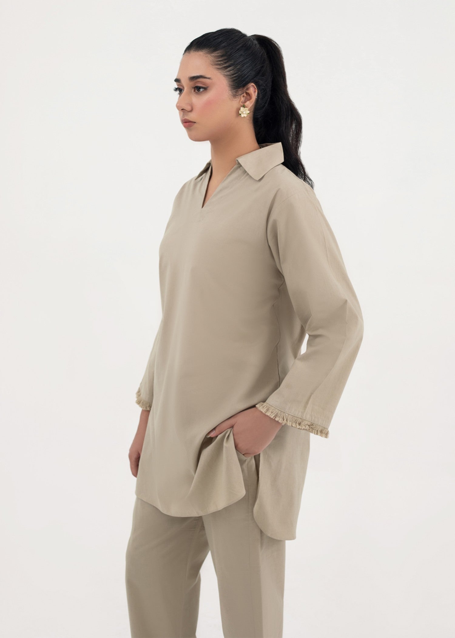 polycotton Co ord Sets in Beige