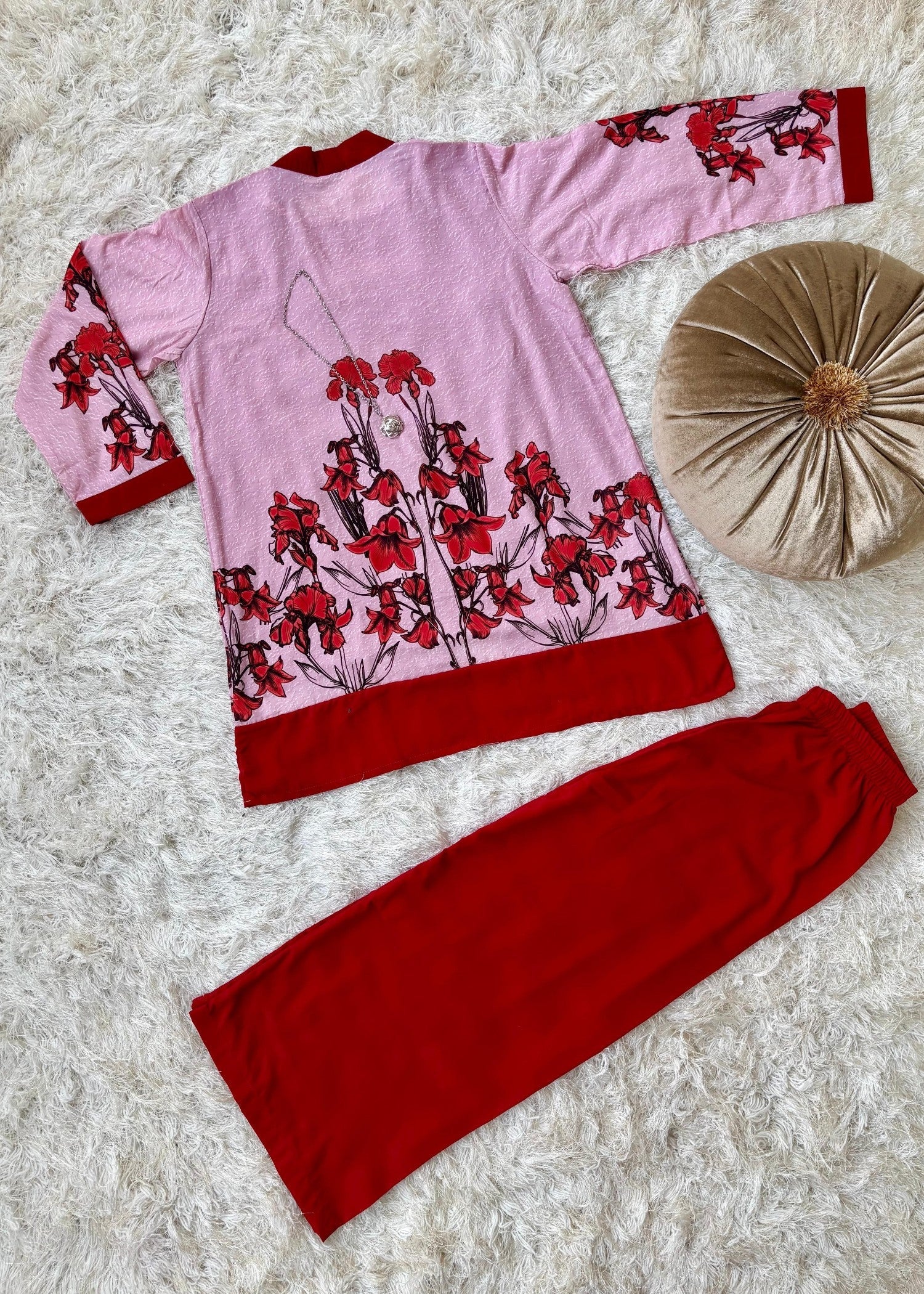 georgette Co ord Sets in Red