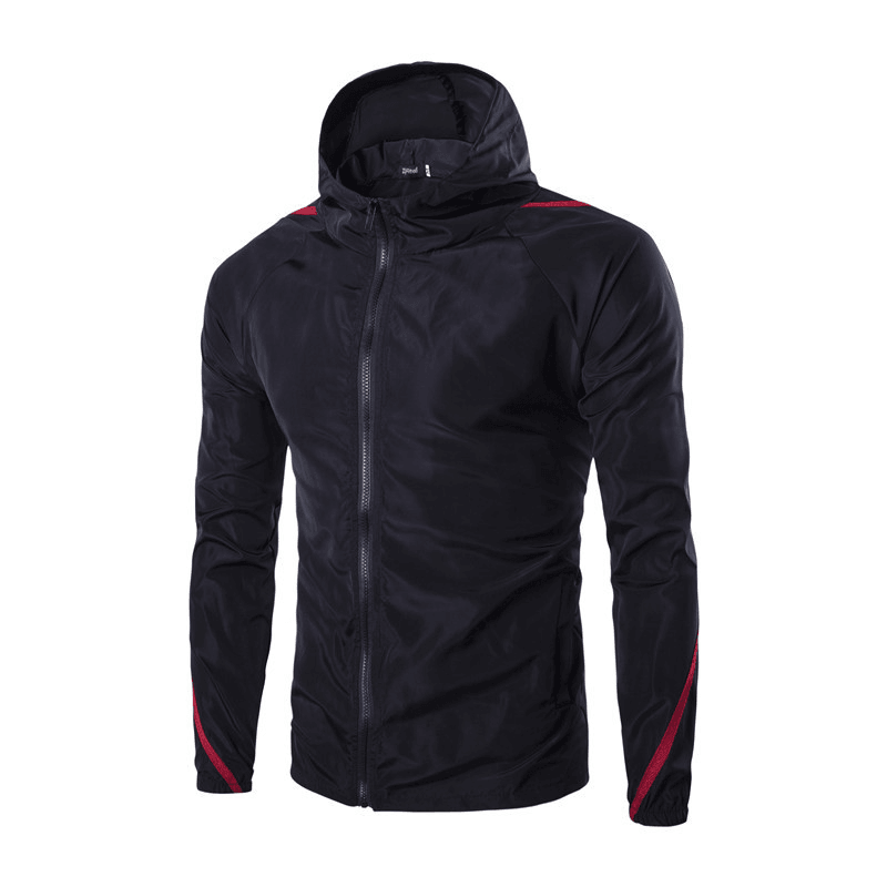 Hooded Sun Protection Jacket with Webbing and Sleeves