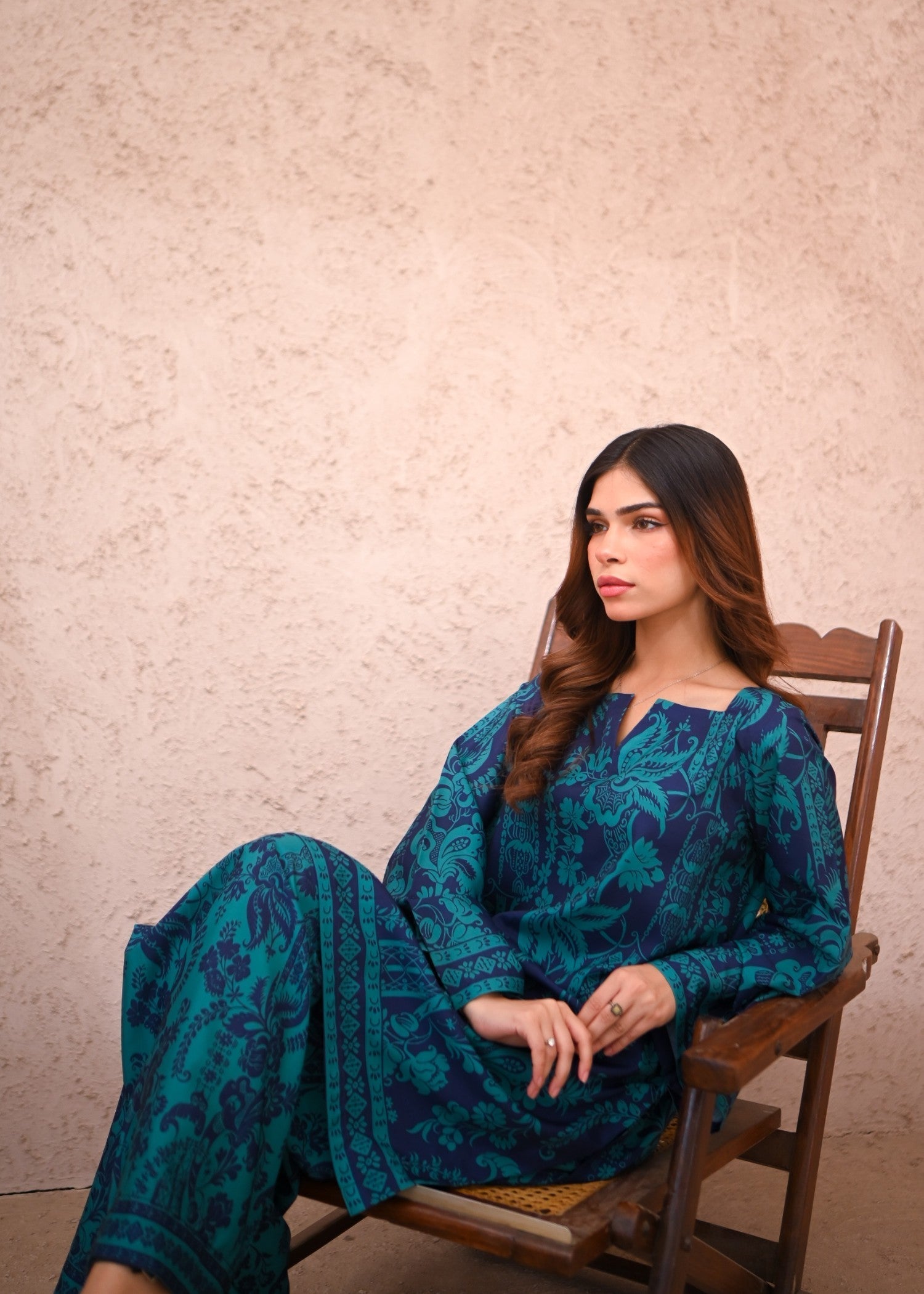 crepe Co Ord Sets in Teal