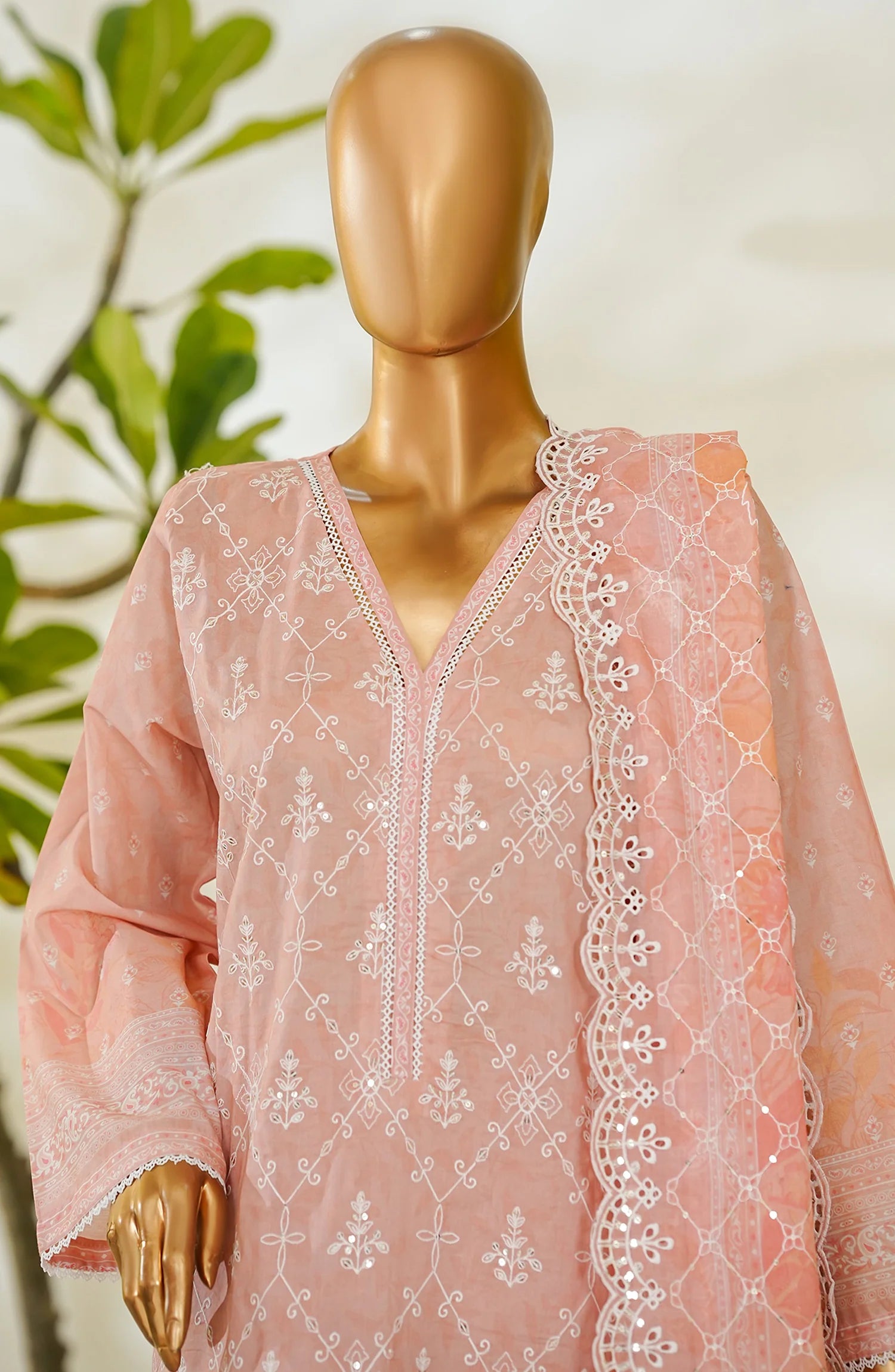 RTW White & White Embroidered Lawn – 15