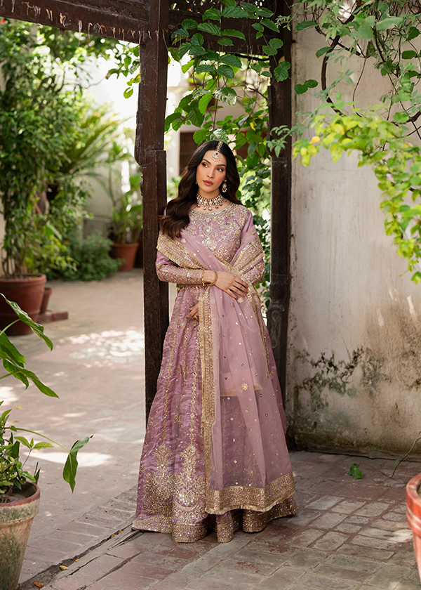 charmuse/shamooz Lehenga in Purple ash