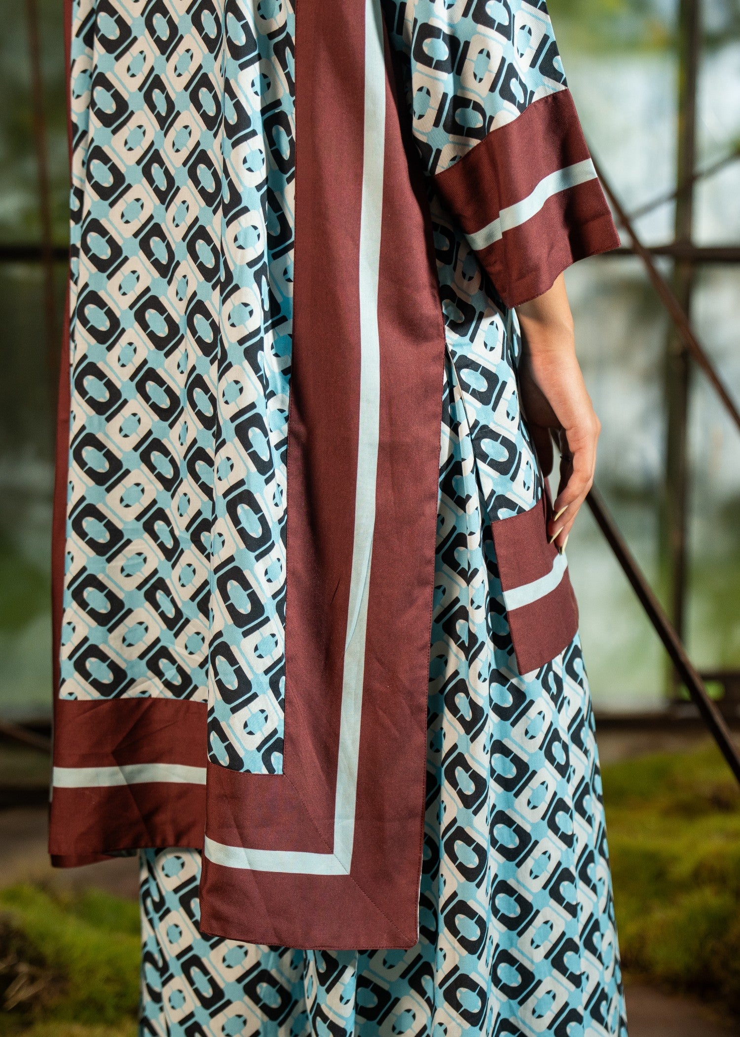 pure viscose Co Ord Sets in Light blue, jet black, rustic brown