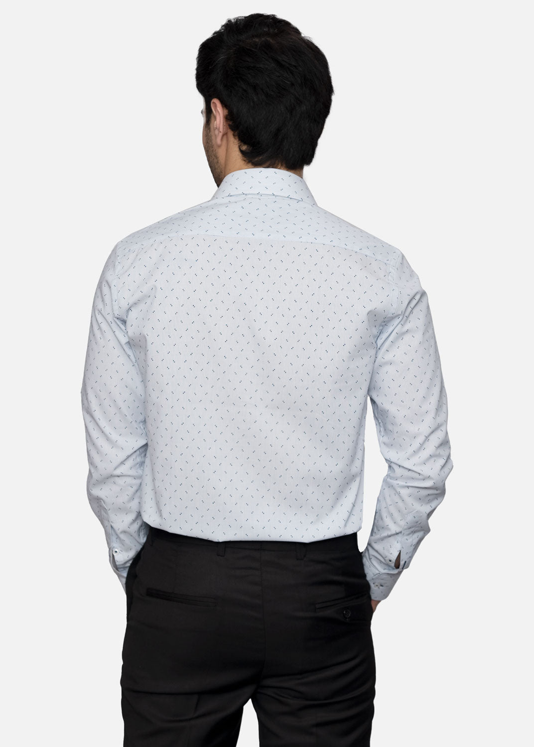 cotton Formal Shirt in Light blue