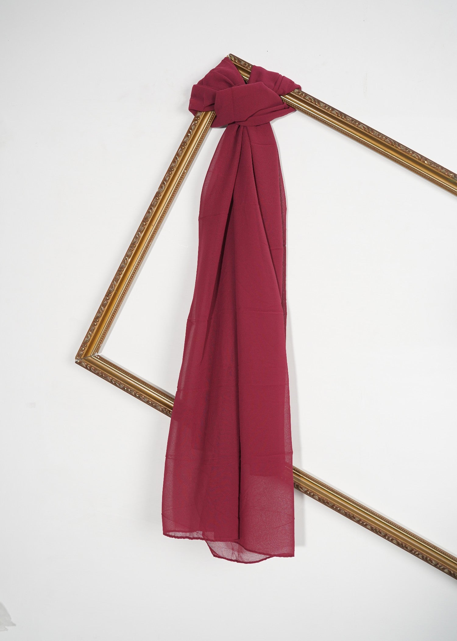 chiffon Hijab in Berry red
