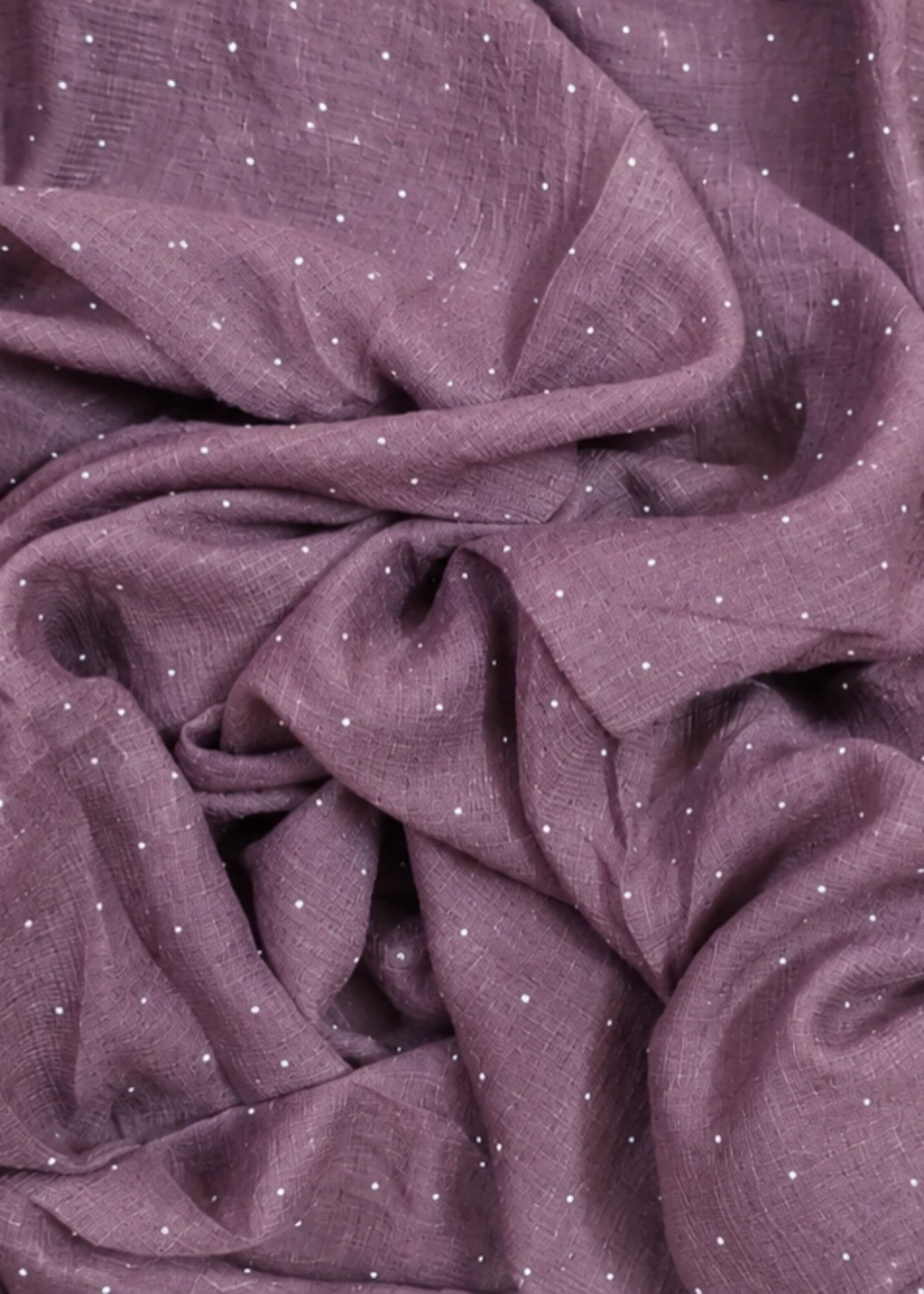 slub lawn Hijab in Plum